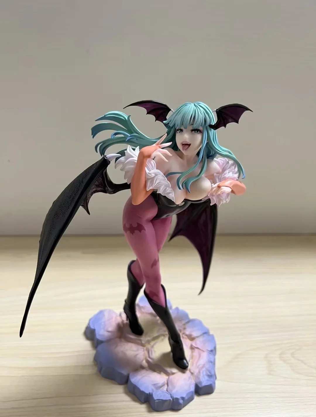 23CM Vampireed Hunter Morrigan Aensland Felicia Anime Action Figure Darkstalkers