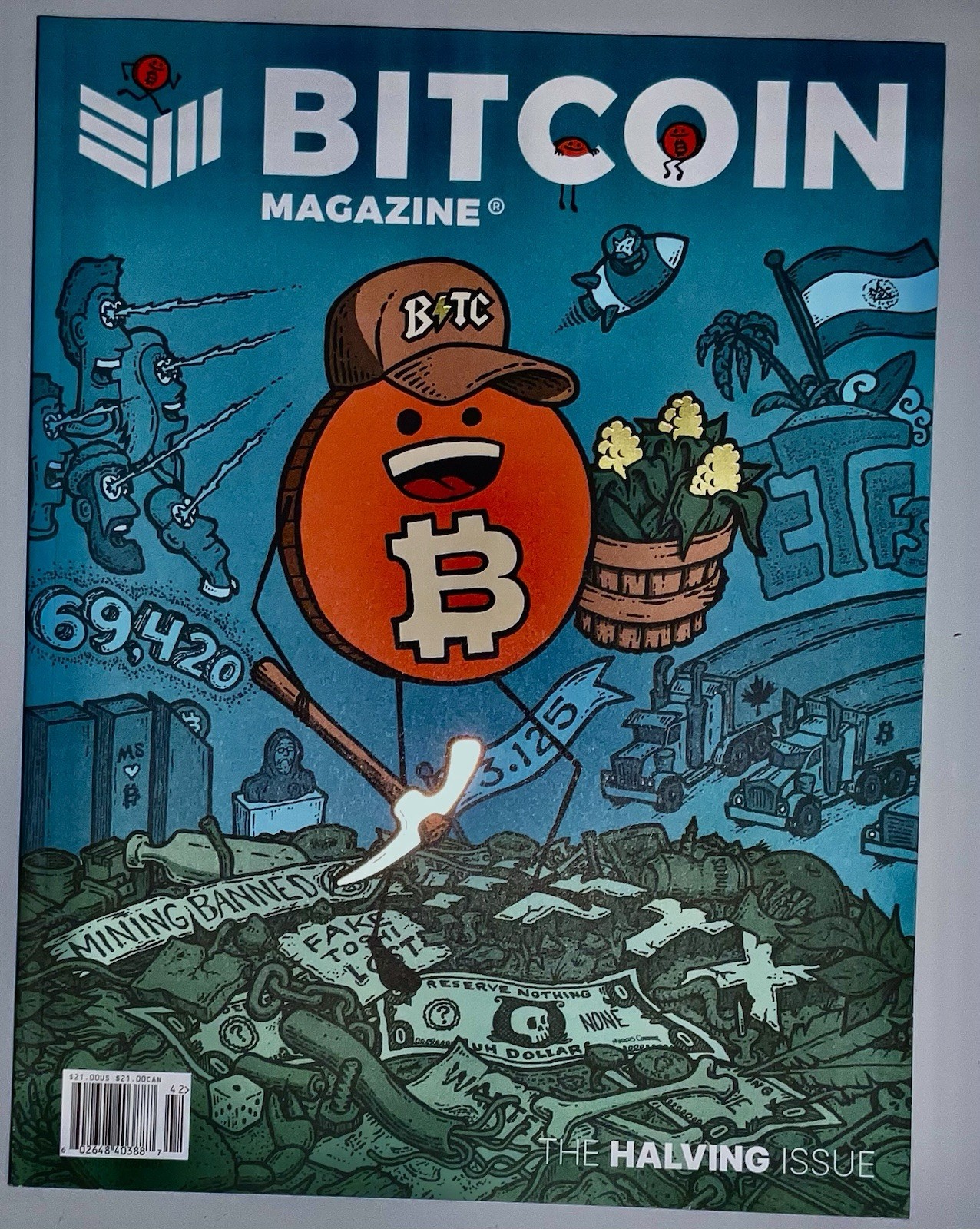 Bitcoin Magazine #33 The Halving Issue Collectors Copy-2024 Historic Halving