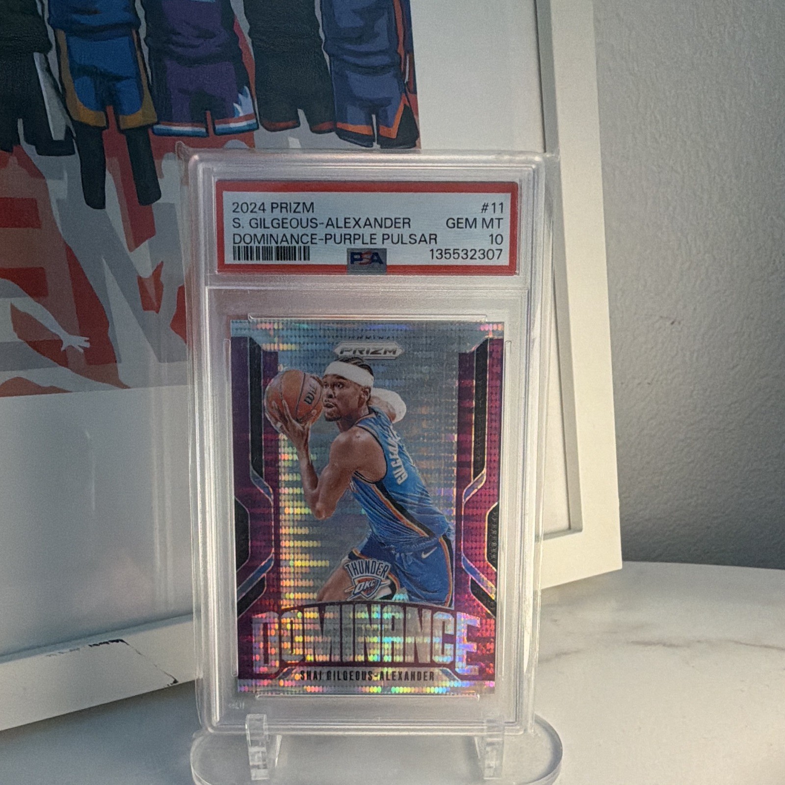 2024-25 Panini Prizm Shai Gilgeous-Alexander Thunder Dominance #11 POP 1 SSP/35