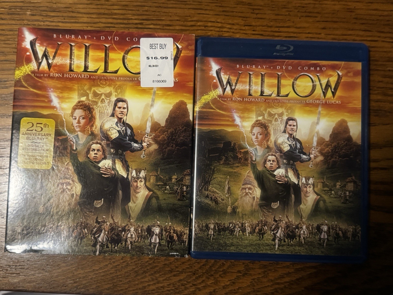 Willow (Blu-ray /DVD Combo) 25th aniversary w Slipcover Excellent Willow (Blu-ray /DVD Combo) 25th aniversary w Slipcover Excellent