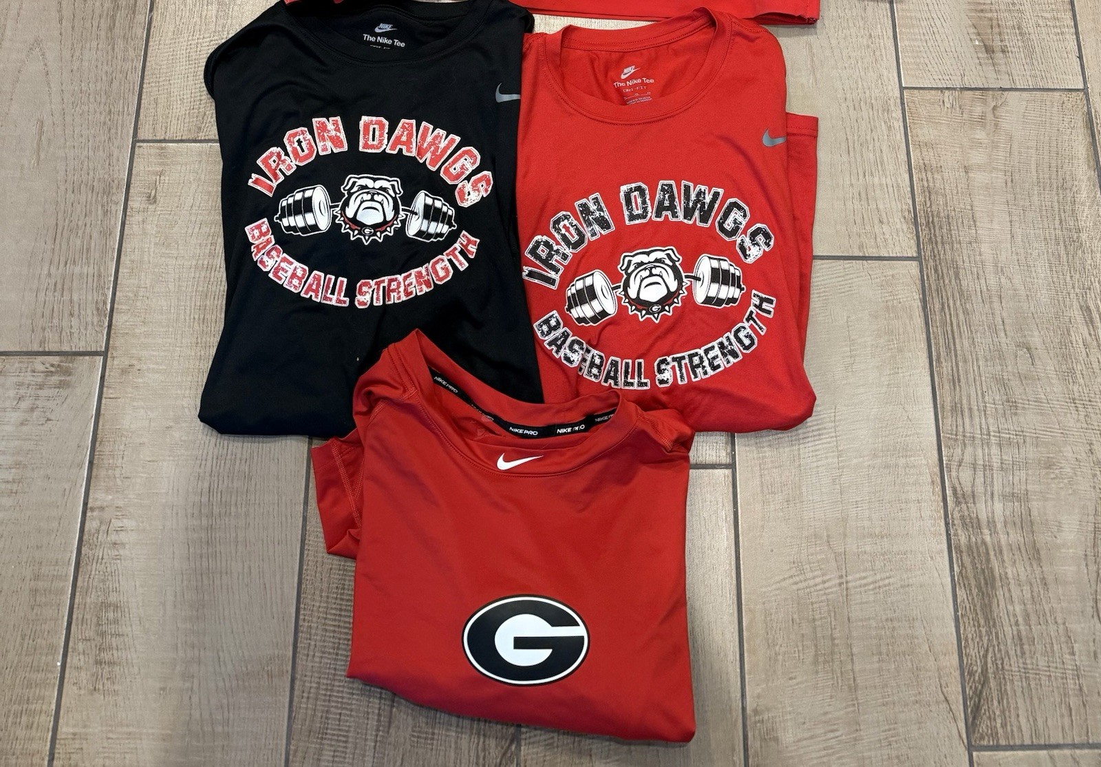 Nike Georgia Bulldogs Baseball Team Issued Lot Size Xl Strength Dri Fit Rare