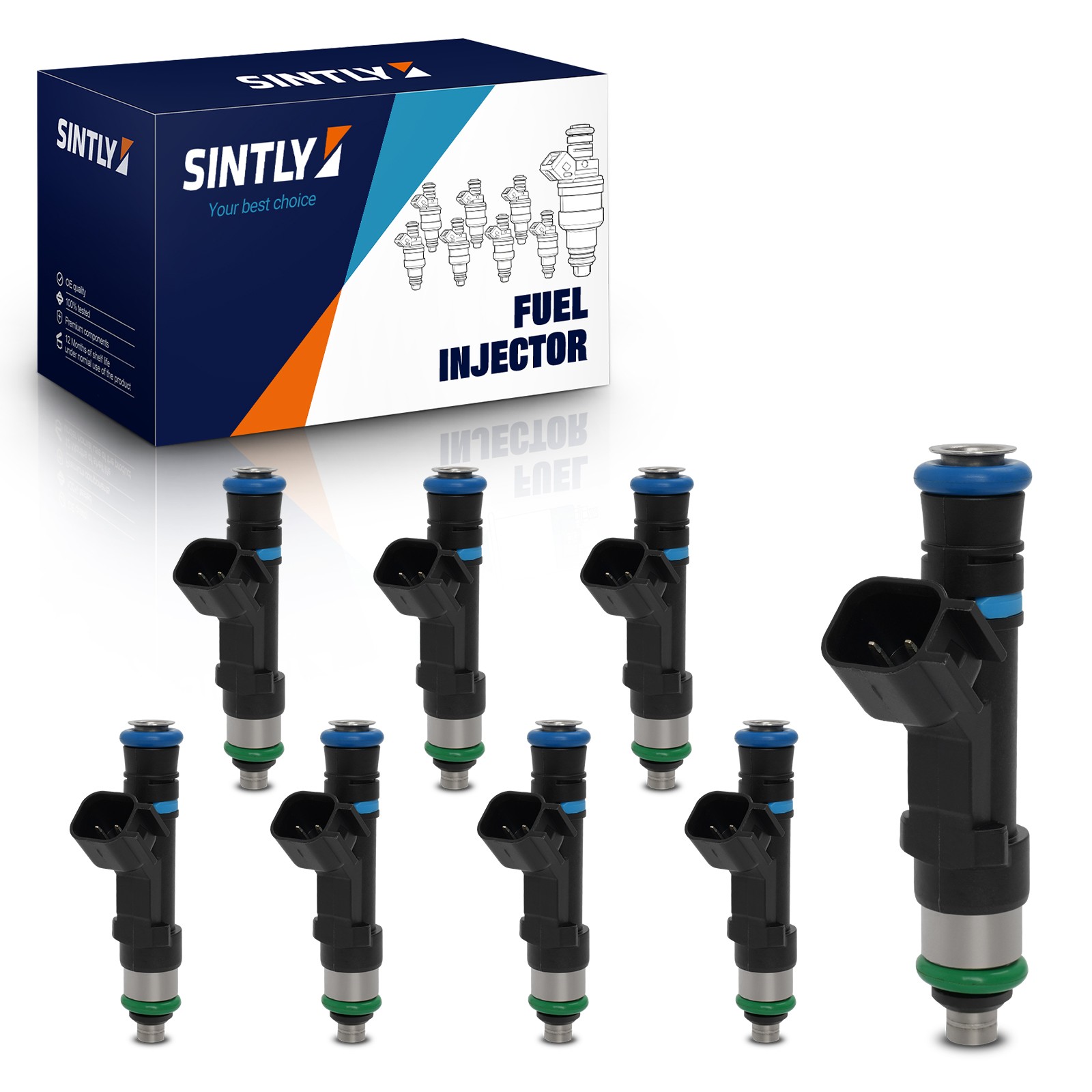 SINTLY 8x Fuel Injectors for Ford Crown Victoria Lincoln Town Mercury 0280158089