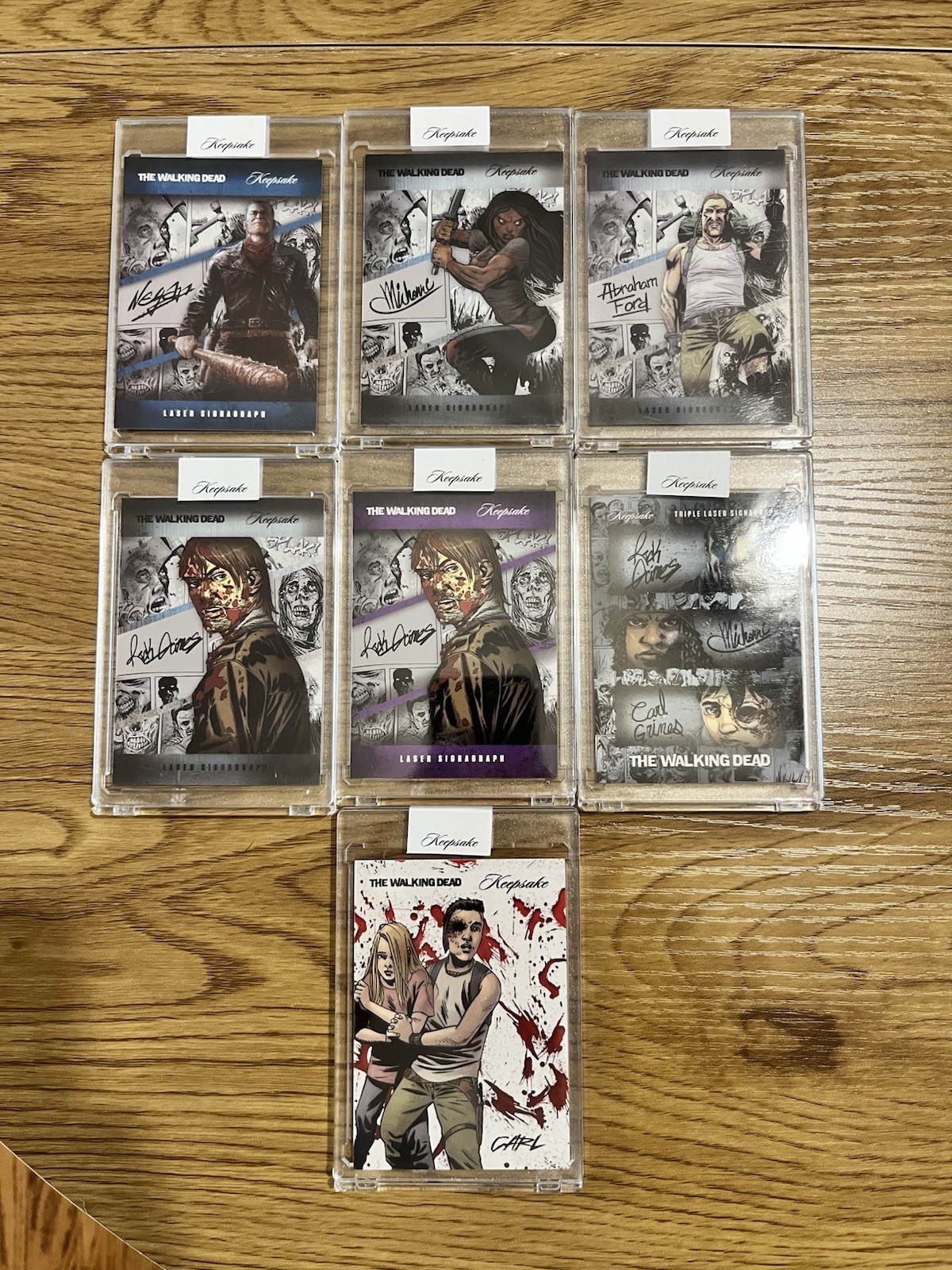 The Walking Dead Keepsake Lot Of 7 San Diego Comic Con Exclusive The Walking Dead Keepsake Lot Of 7 San Diego Comic Con Exclusive