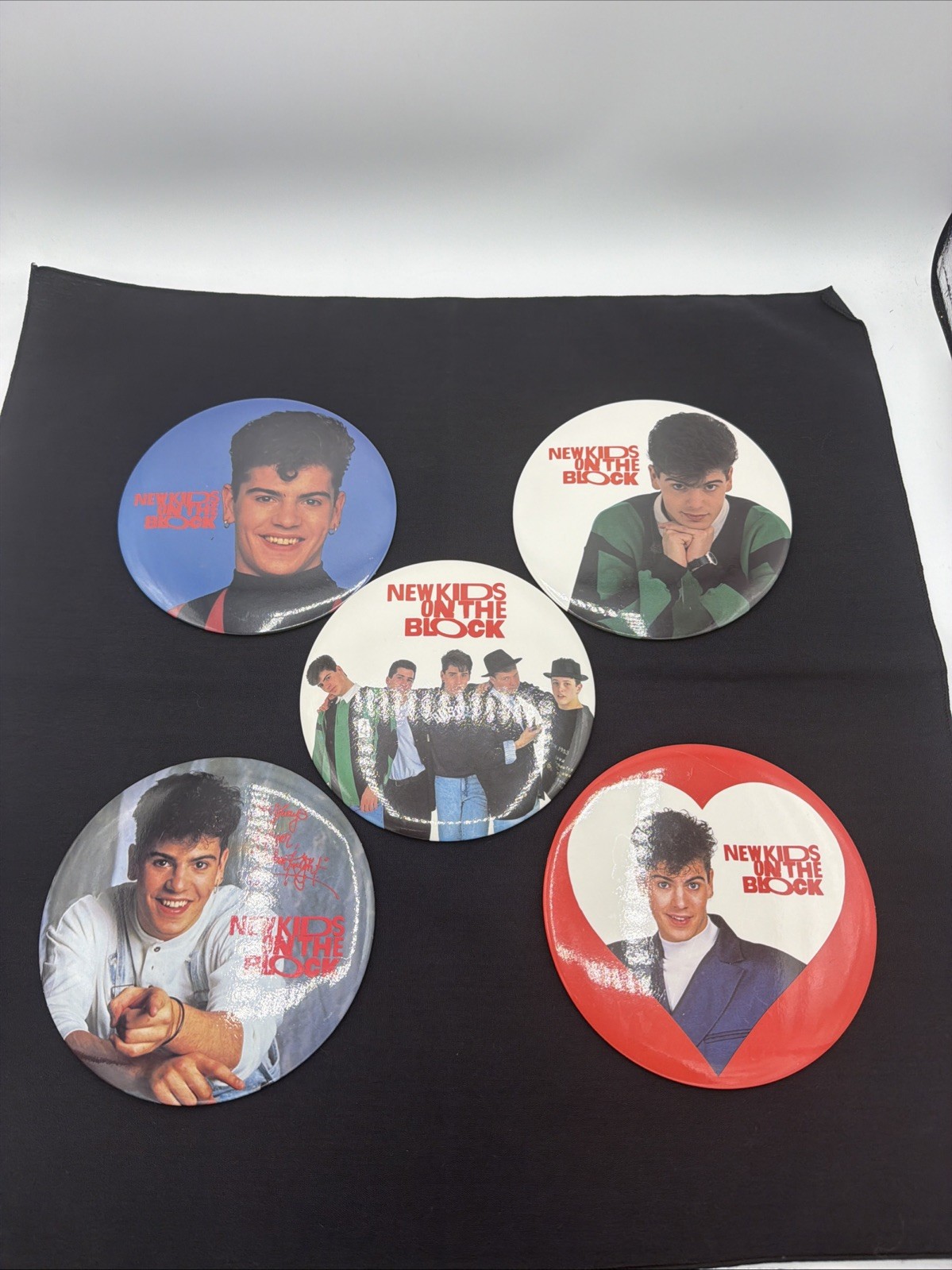 5 Vtg New Kids On The Block NKOTB Jordan Lg Jumbo Metal Stand-Up Pin Button 6\ 5 Vtg New Kids On The Block NKOTB Jordan Lg Jumbo Metal Stand-Up Pin Button 6\