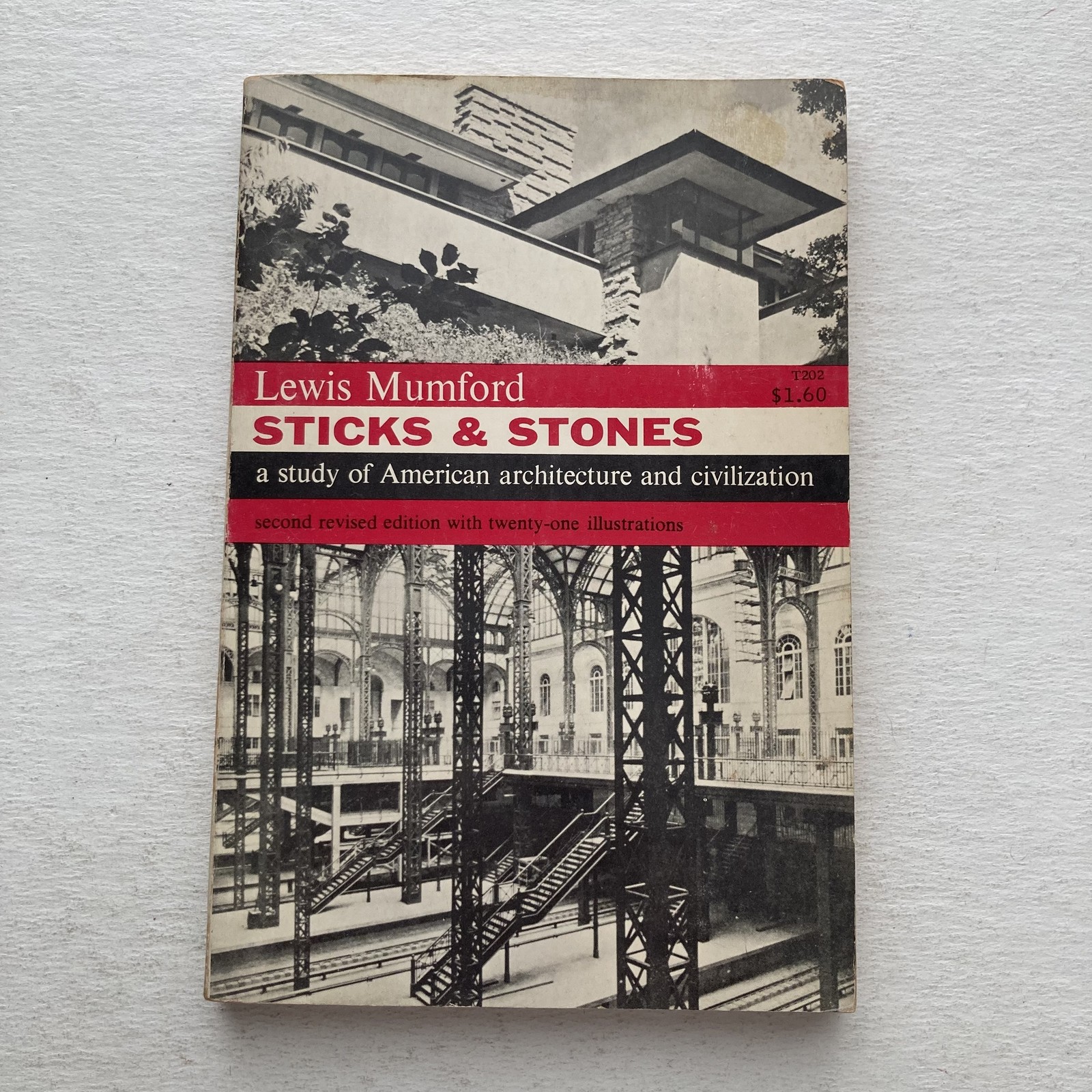 Vintage 1955 Sticks & Stones Lewis Mumford Dover Red PB USA Architecture Design