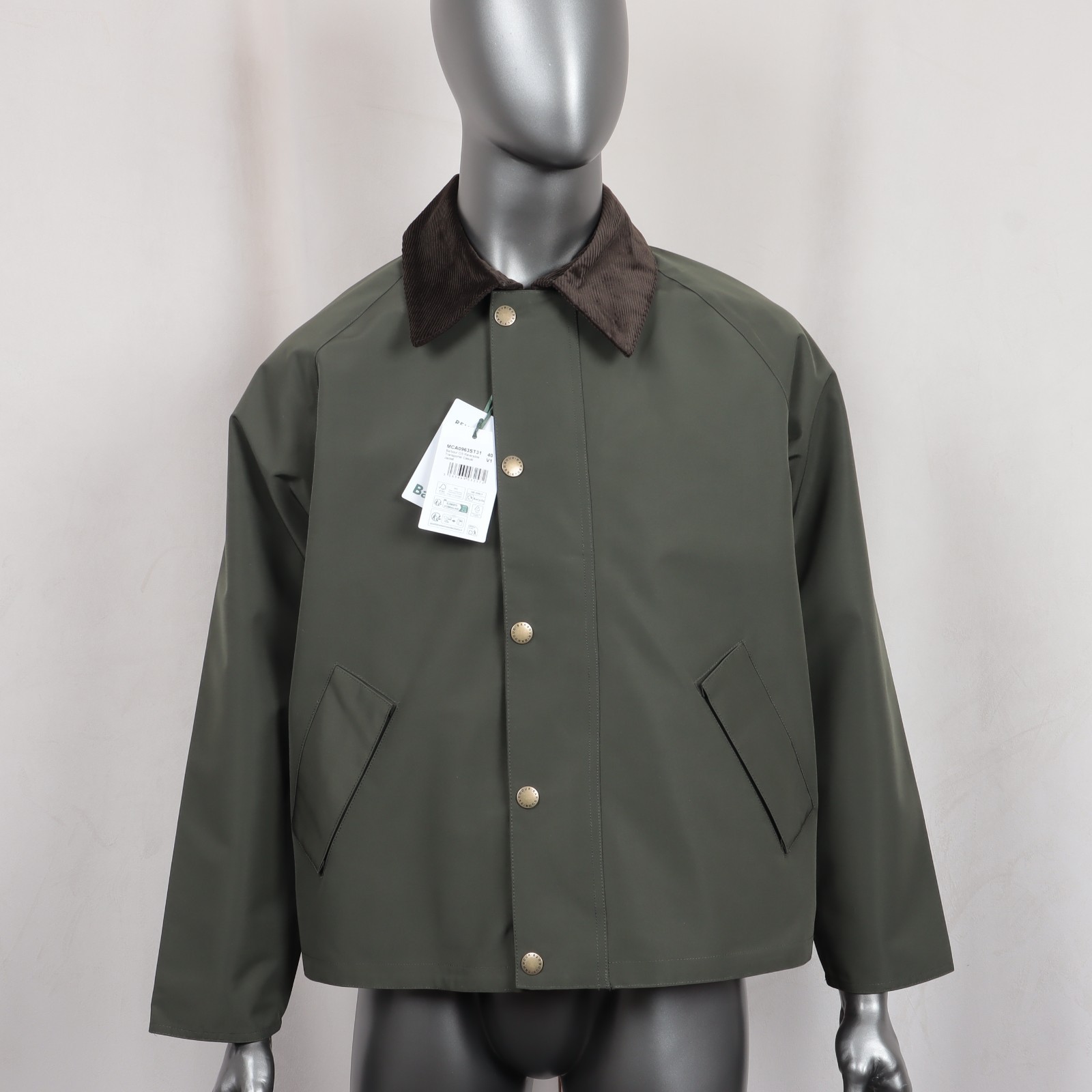 Barbour OS Reversible Transporter Casual Jacket Green