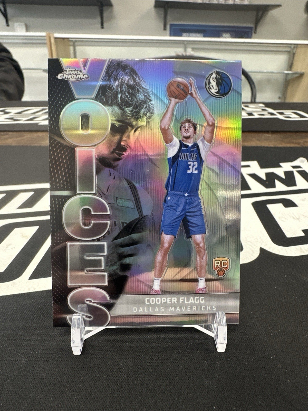202526 Topps Chrome Cooper Flagg RC Voices REFRACTOR VS6 Mavs ROTY G2U