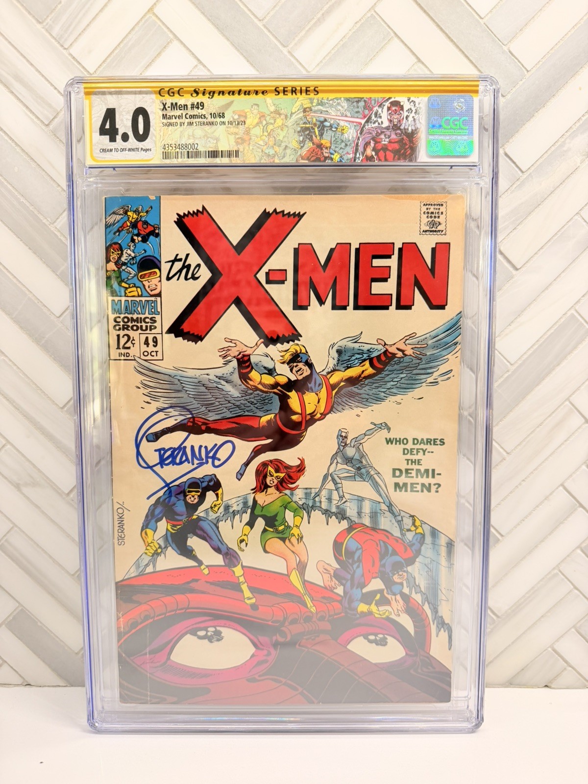 X-MEN 49 CGC SS 4.0- FIRST APPEARANCE OF POLARIS - SIGNED BY JIM STERANKO 