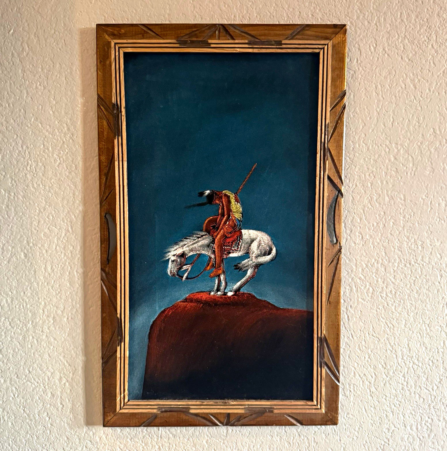 Vintage 1970s Black Velvet Painting Vintage 1970s Black Velvet Painting