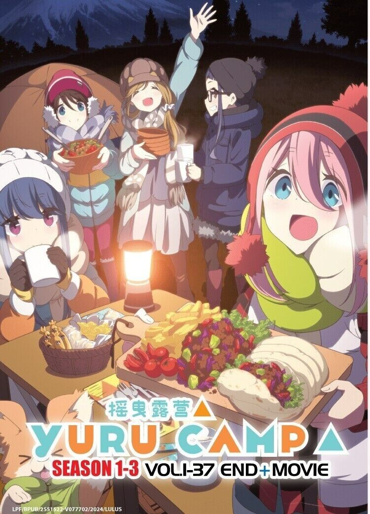 Laid Back Camp Season 1-3 + Movie DVD (English Dub) (Anime)