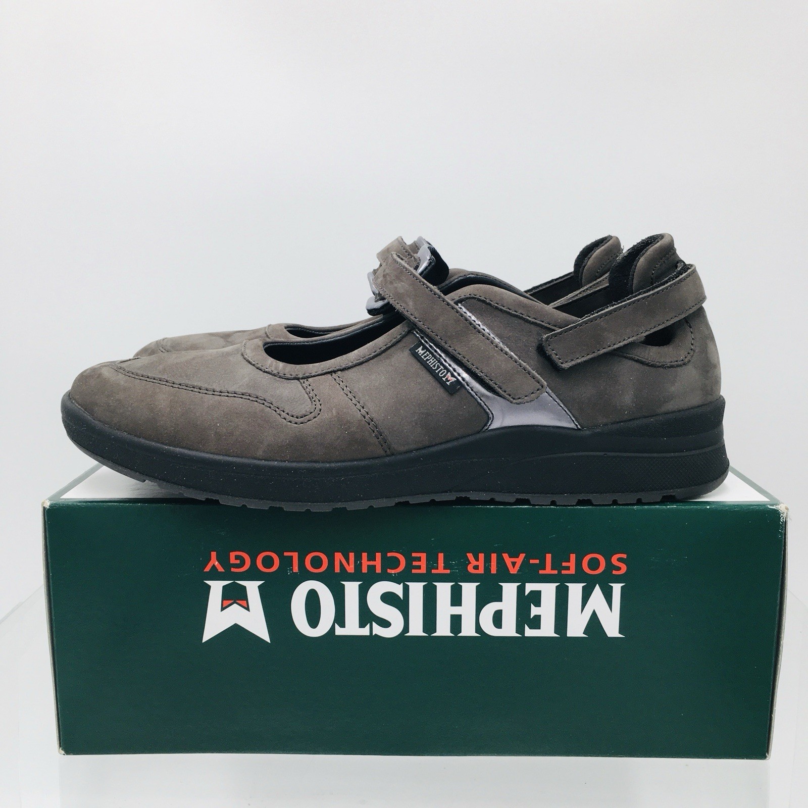 MEPHISTO Rejine Mary Jane Comfort Shoe Size 10 Black Bucksoft Magic Leather MEPHISTO Rejine Mary Jane Comfort Shoe Size 10 Black Bucksoft Magic Leather