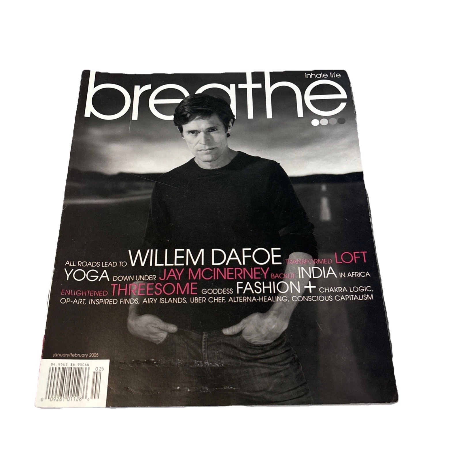 Breathe Magazine January-February 2005 Willem Dafoe Cover Good