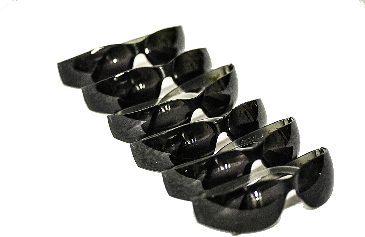 Safety Goggles Smoke Lens, Impact & Scratch Resistant, Ballistic Eyewear