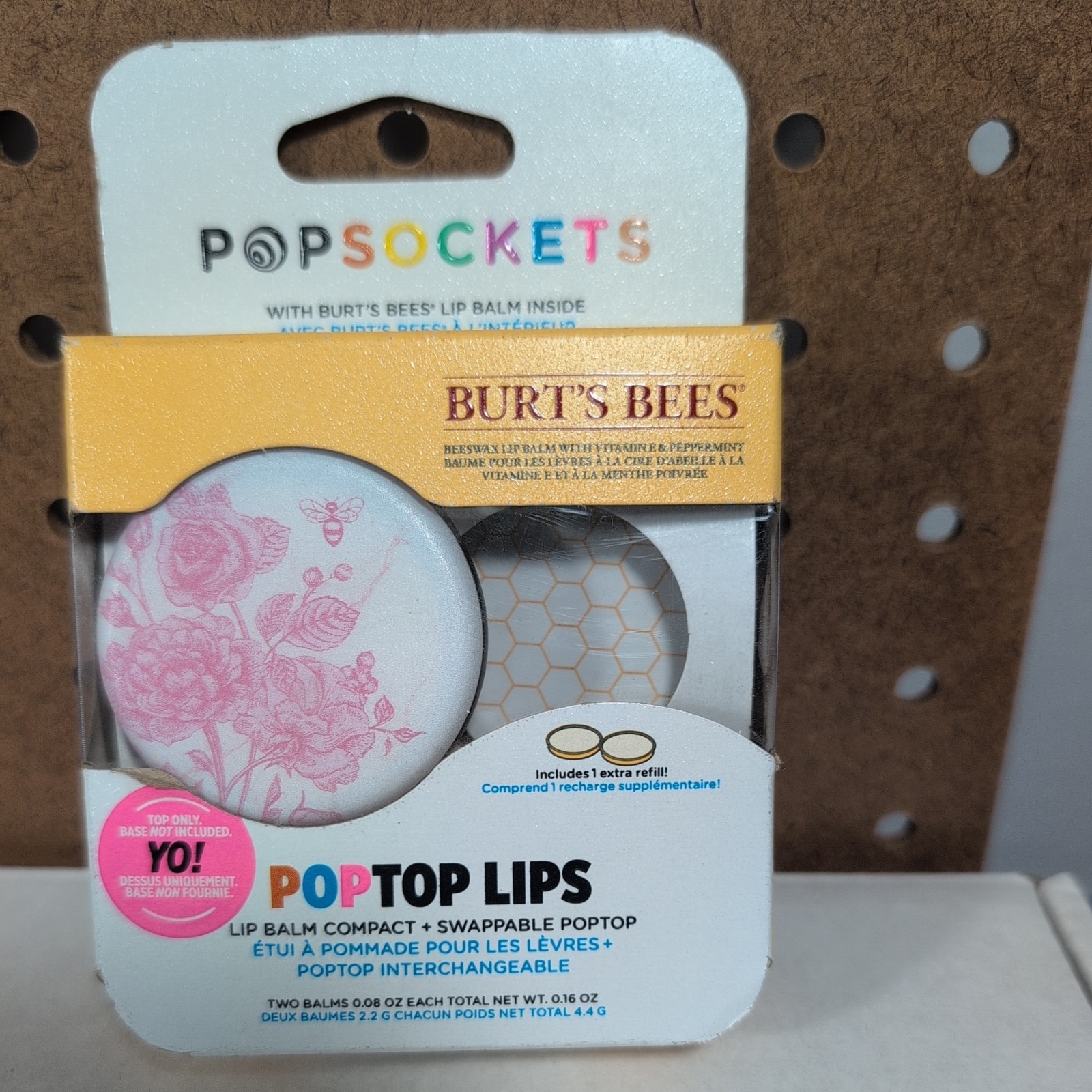 PopSockets Lip Balm Phone Grip | Stand PopGrip Lips Burt\'s Bees w/ Refill - RARE PopSockets Lip Balm Phone Grip | Stand PopGrip Lips Burt\'s Bees w/ Refill - RARE