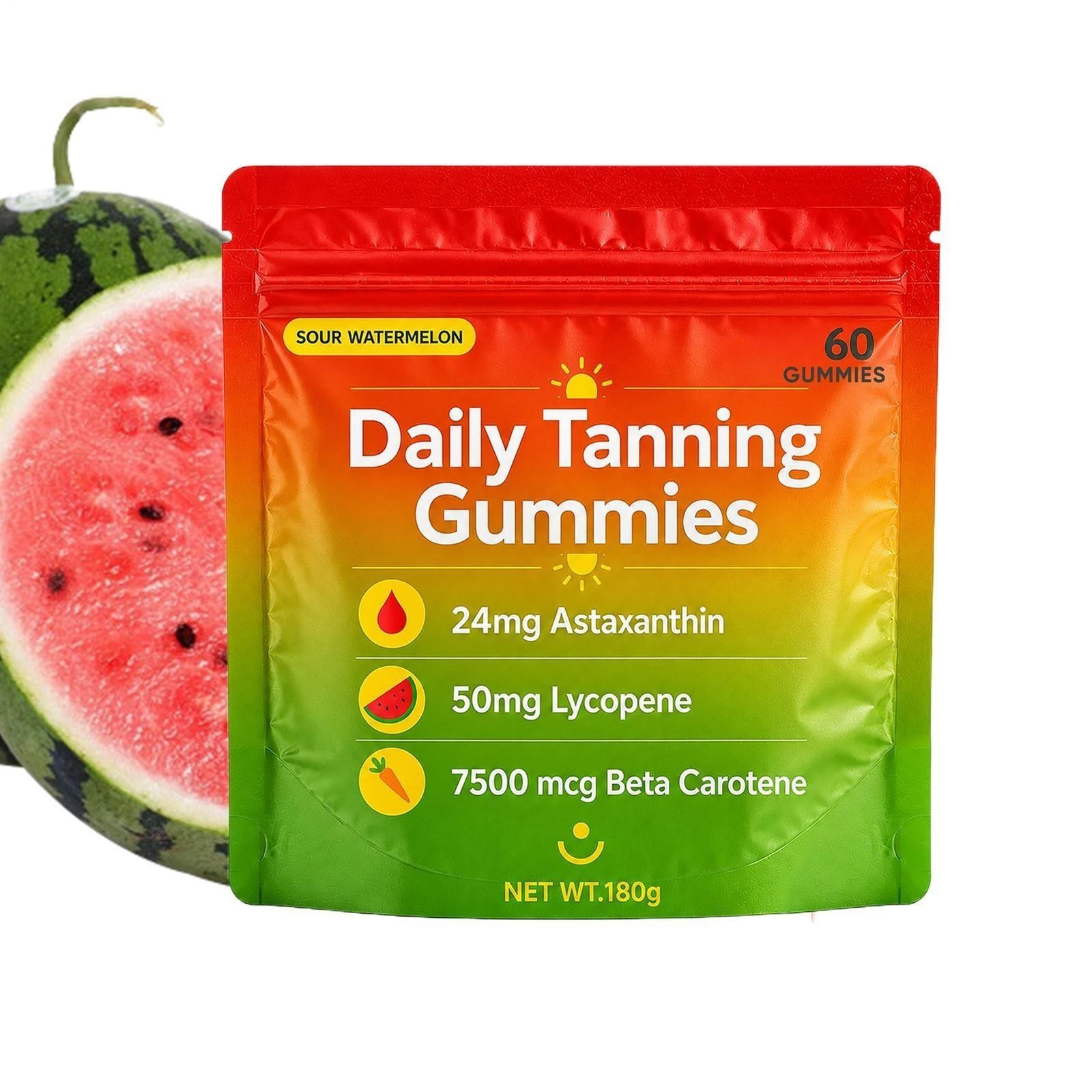 1-5x Lumivyx Tanning Gummies-Daily Beauty Gummies with Beta Carotene, L-Tyrosine