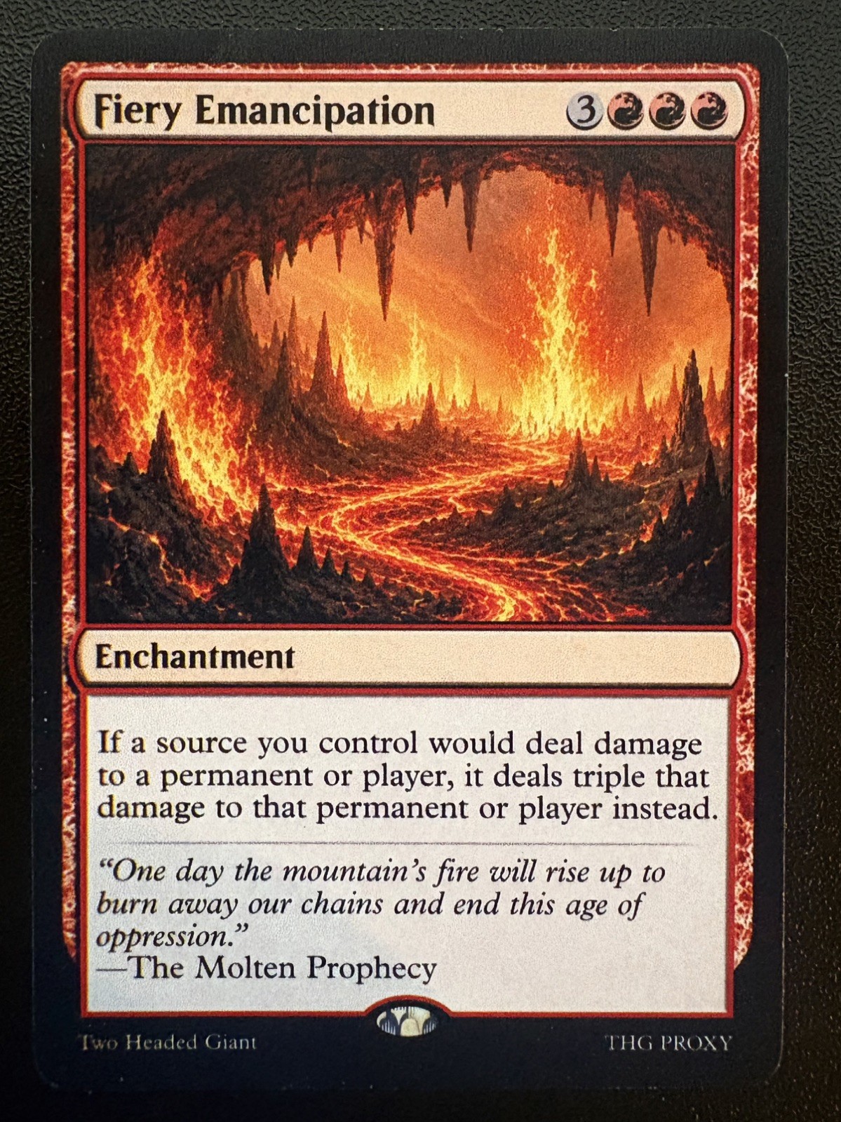MTG Fiery Emancipation Playtest MTG Fiery Emancipation Playtest