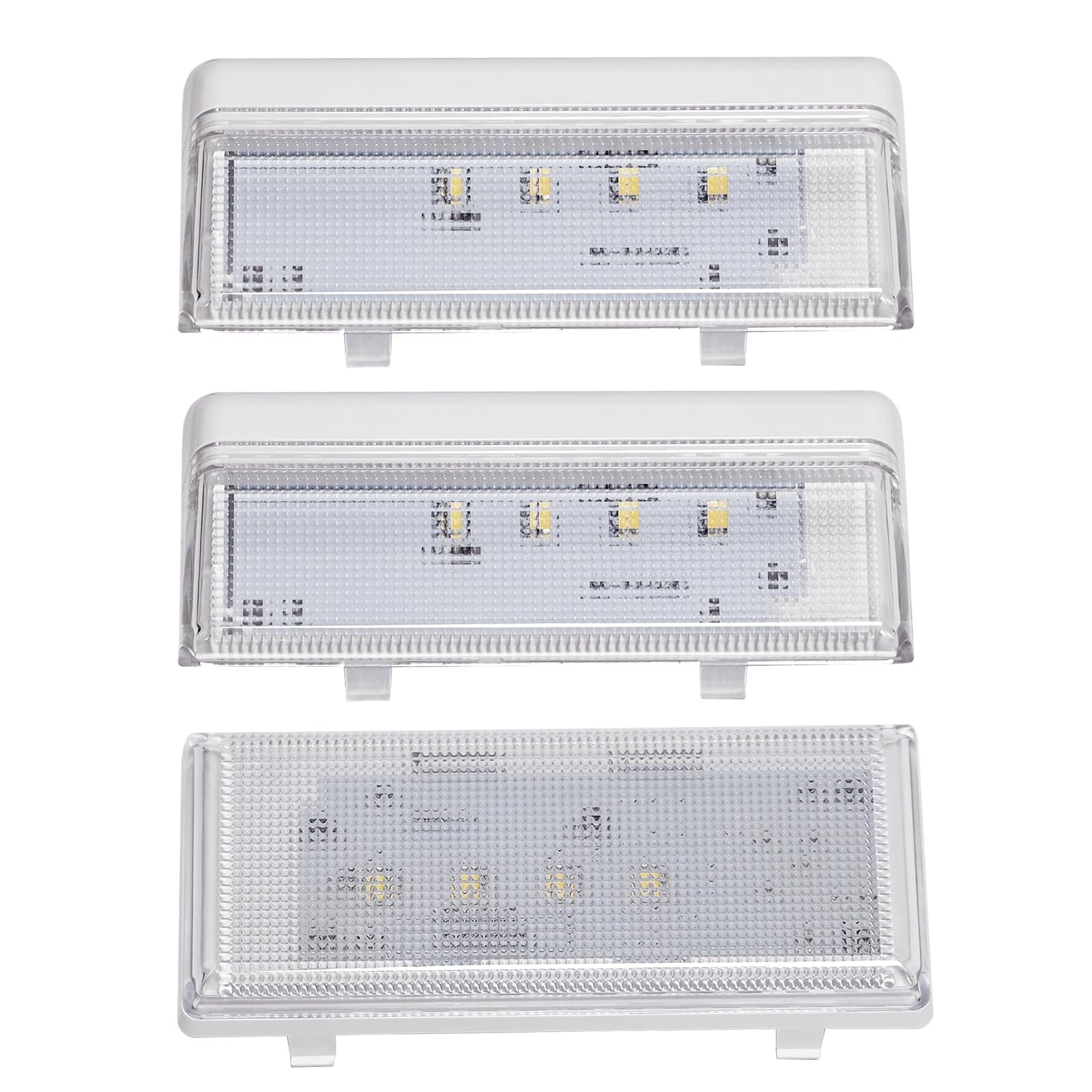 New Upgraded 3-Piece LED Light Set with Conical Lens 2Pcs W10515057&1Pc W1051505