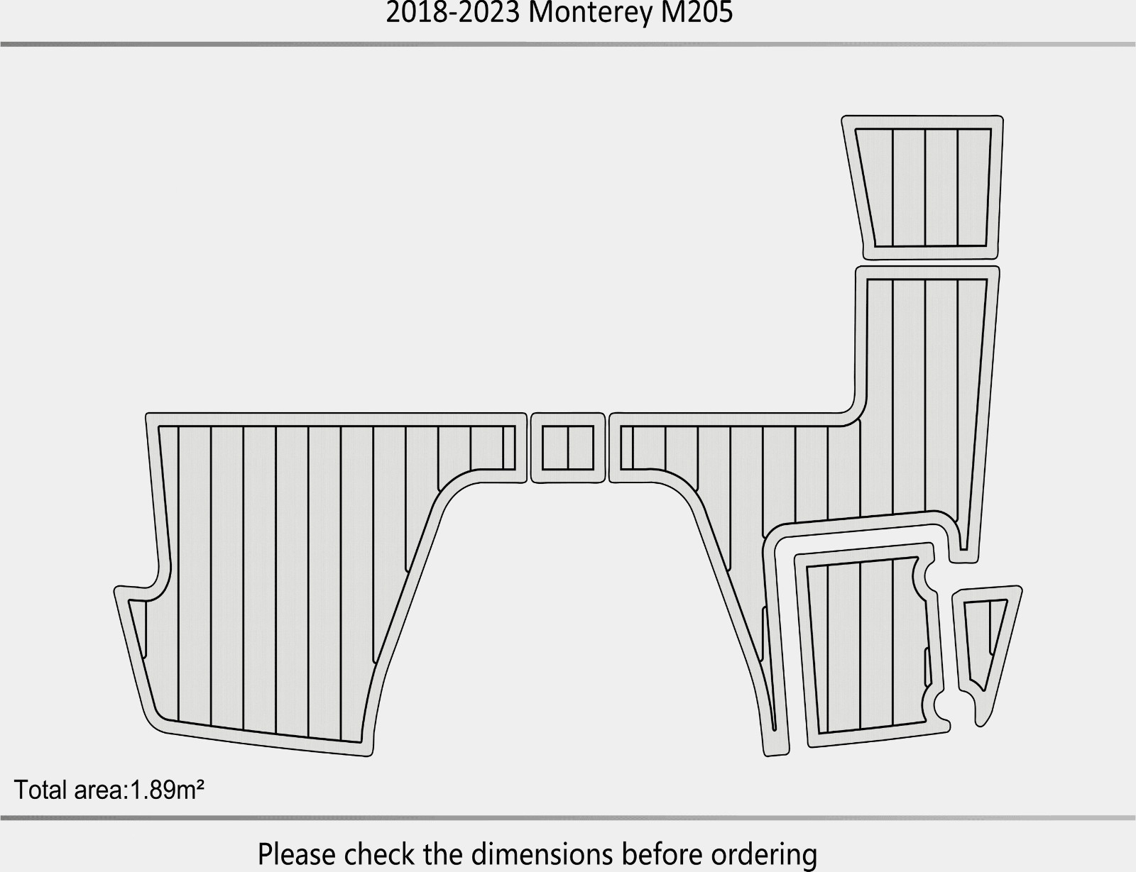 2020 Monterey M205 DuraEVA Seadek EVA Foam Boat flooring