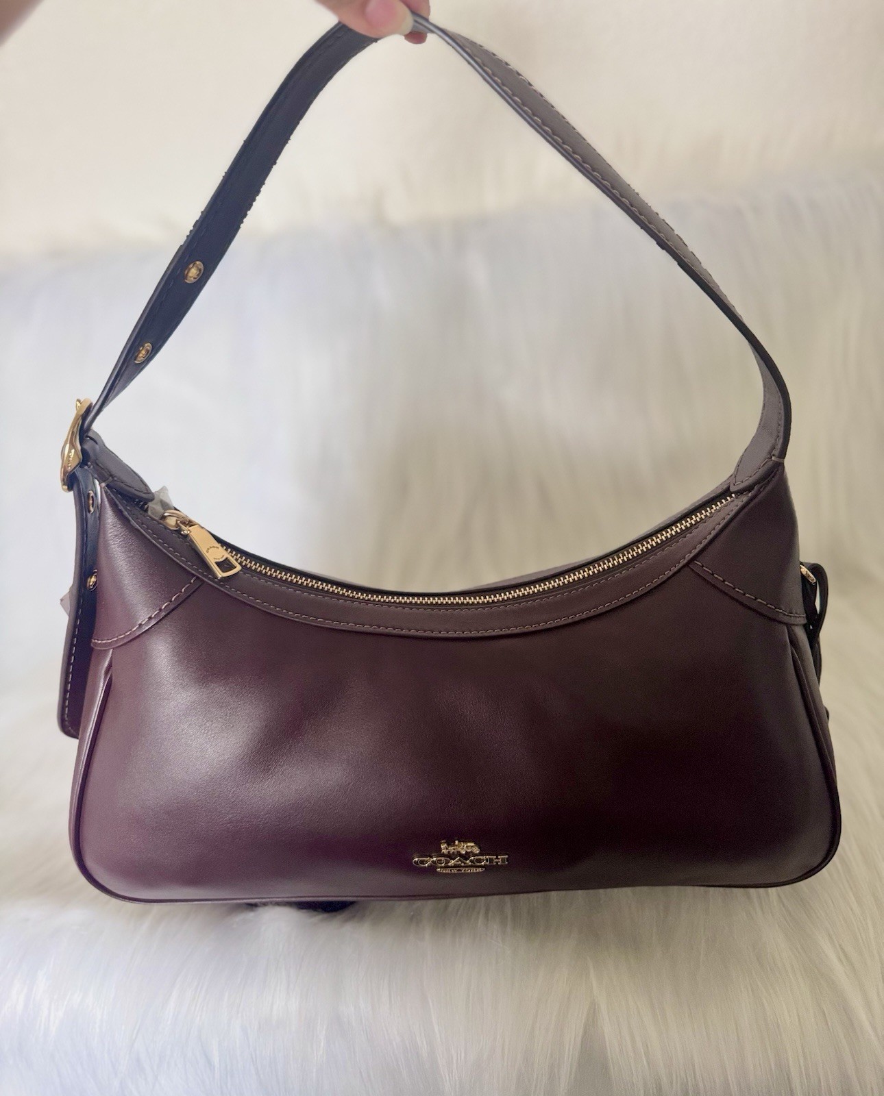NWT Coach Ella Small Shoulder Bag CDV35 Gold/Espresso