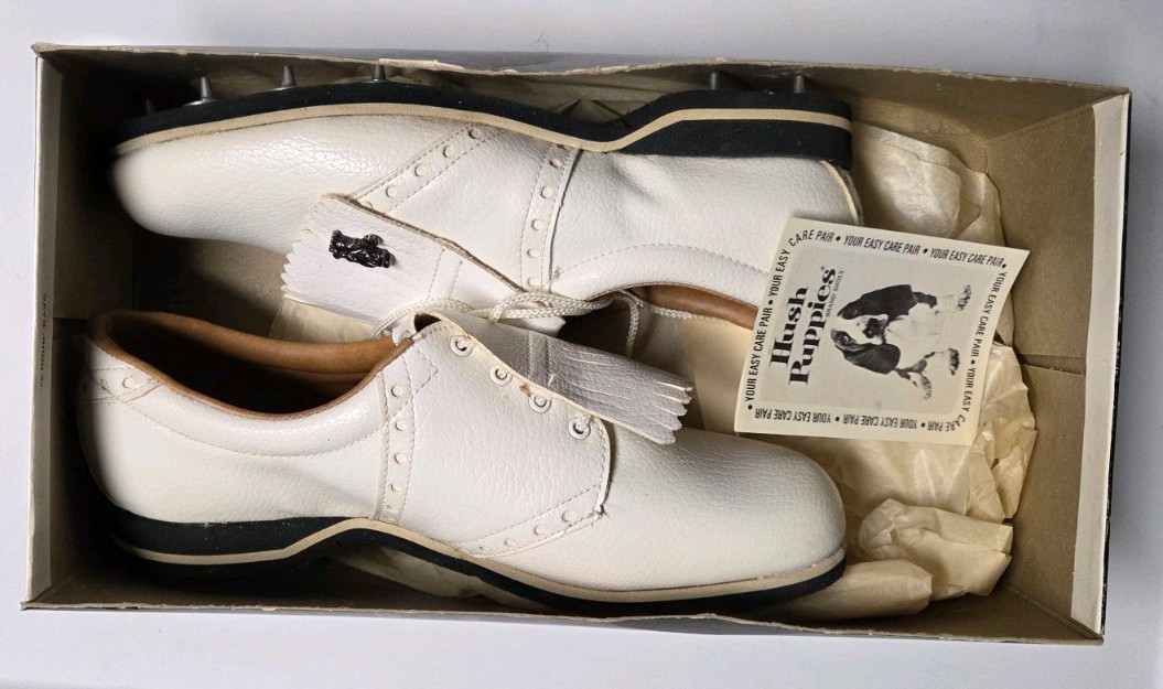 Vintage Hush Puppy Golf Shoe with Kiltie ..Size 7 1/2M ...Made in USA