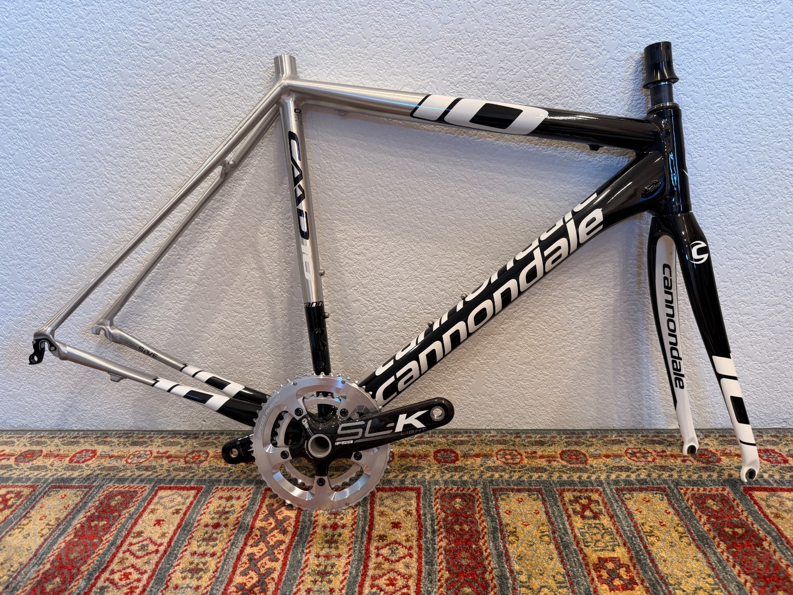 Cannondale CAAD 10 FRAME, 54cm w/ CRANK,FSA, SLK Light, LOW LOW MILES