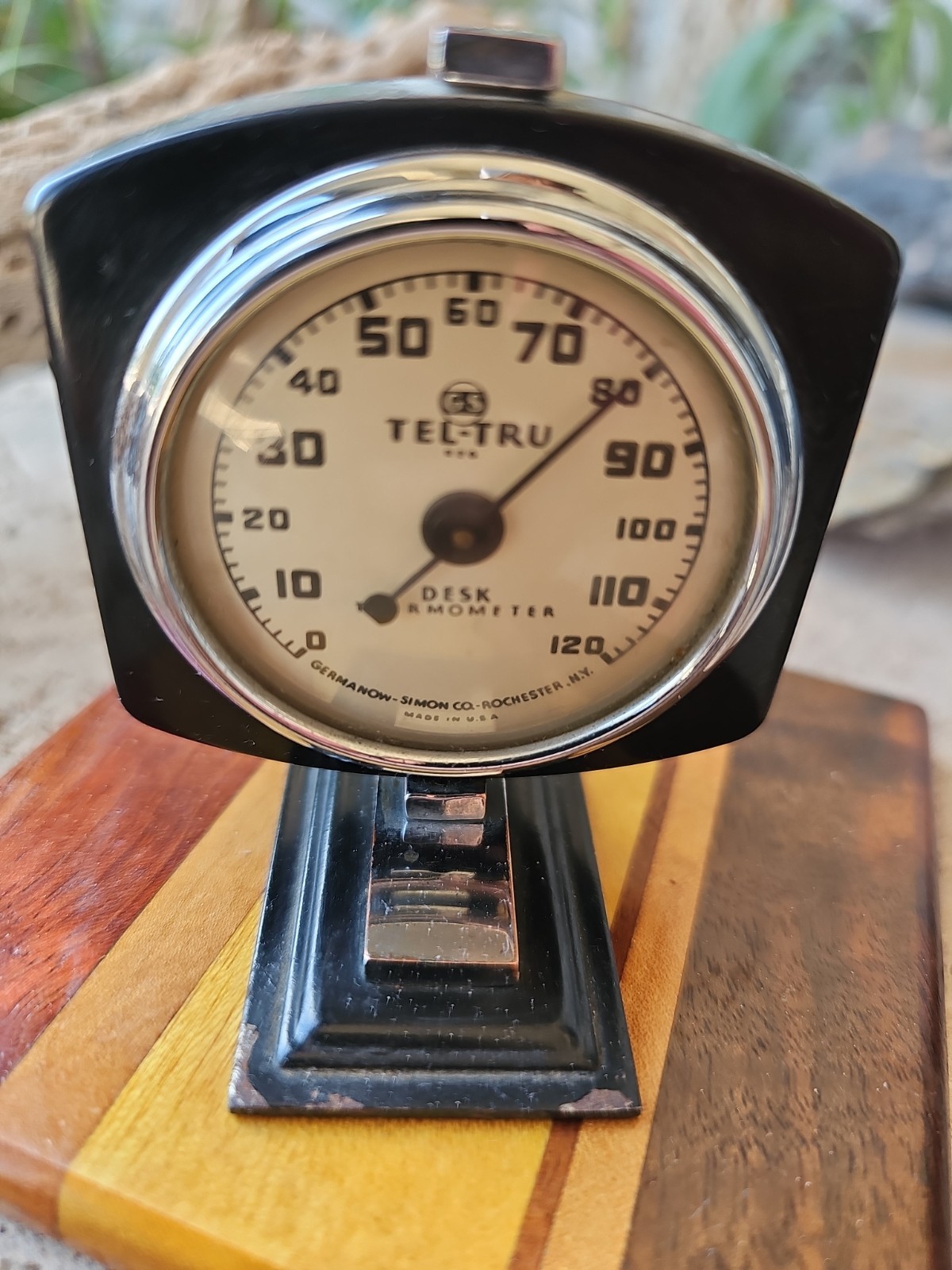 Vintage Tel-True Desk Or Auto Thermometer Art Deco/MCM Vintage Tel-True Desk Or Auto Thermometer Art Deco/MCM