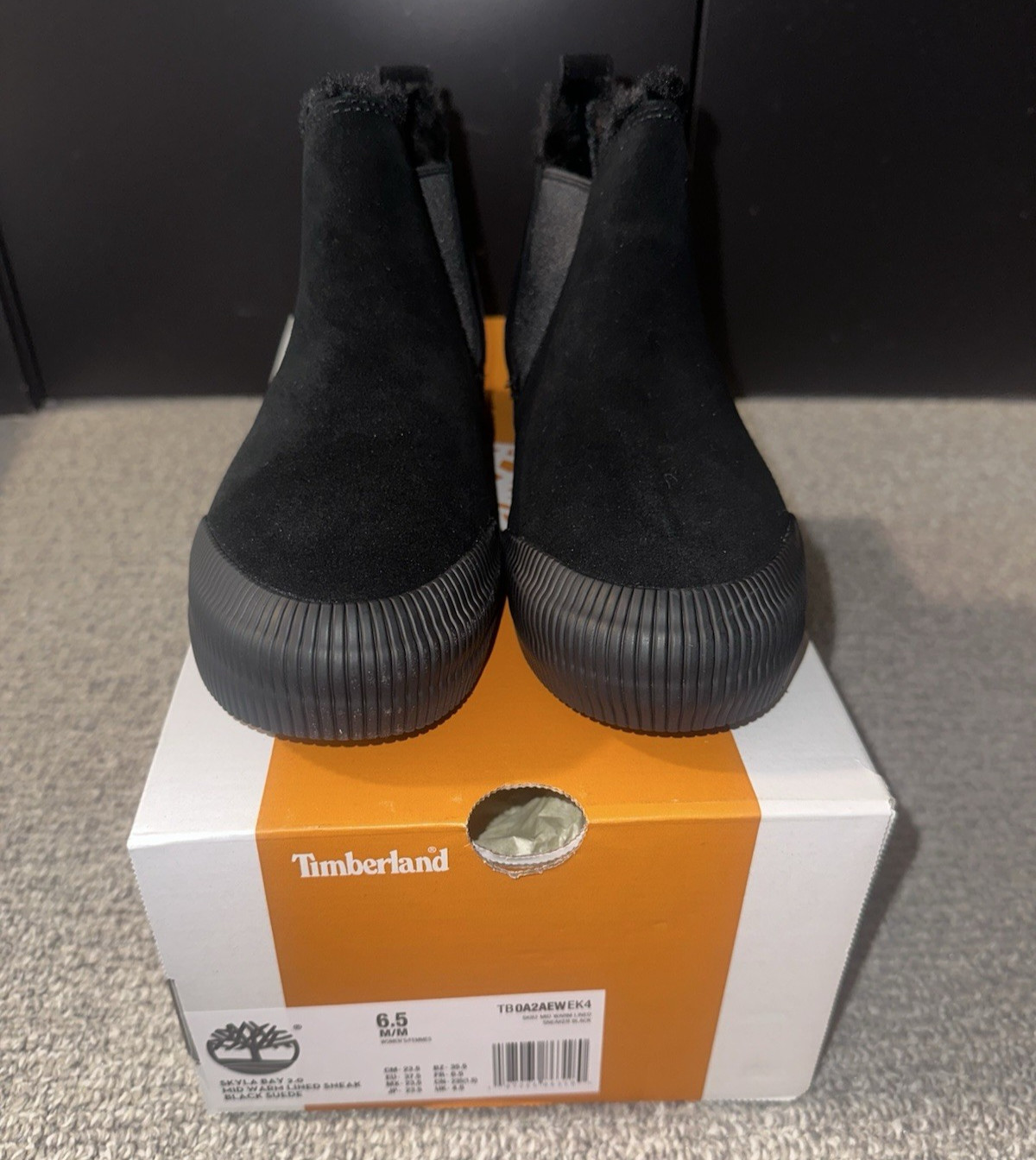 Timberland Skyla Bay 2.0 Black Faux Fur Lined Winter Boots Women\'s US 6.5