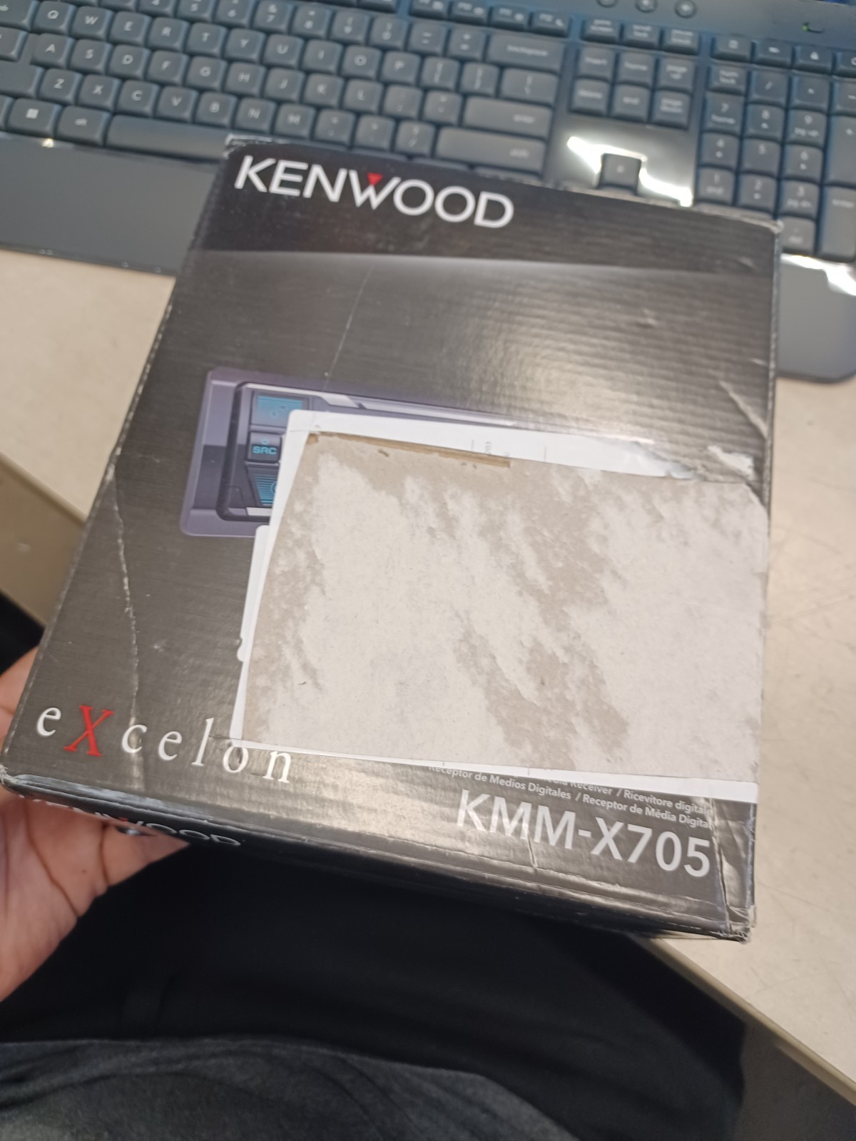 Kenwood KMM-X705 Single-DIN Bluetooth AM/FM HD Radio Digital Multimedia Receiver