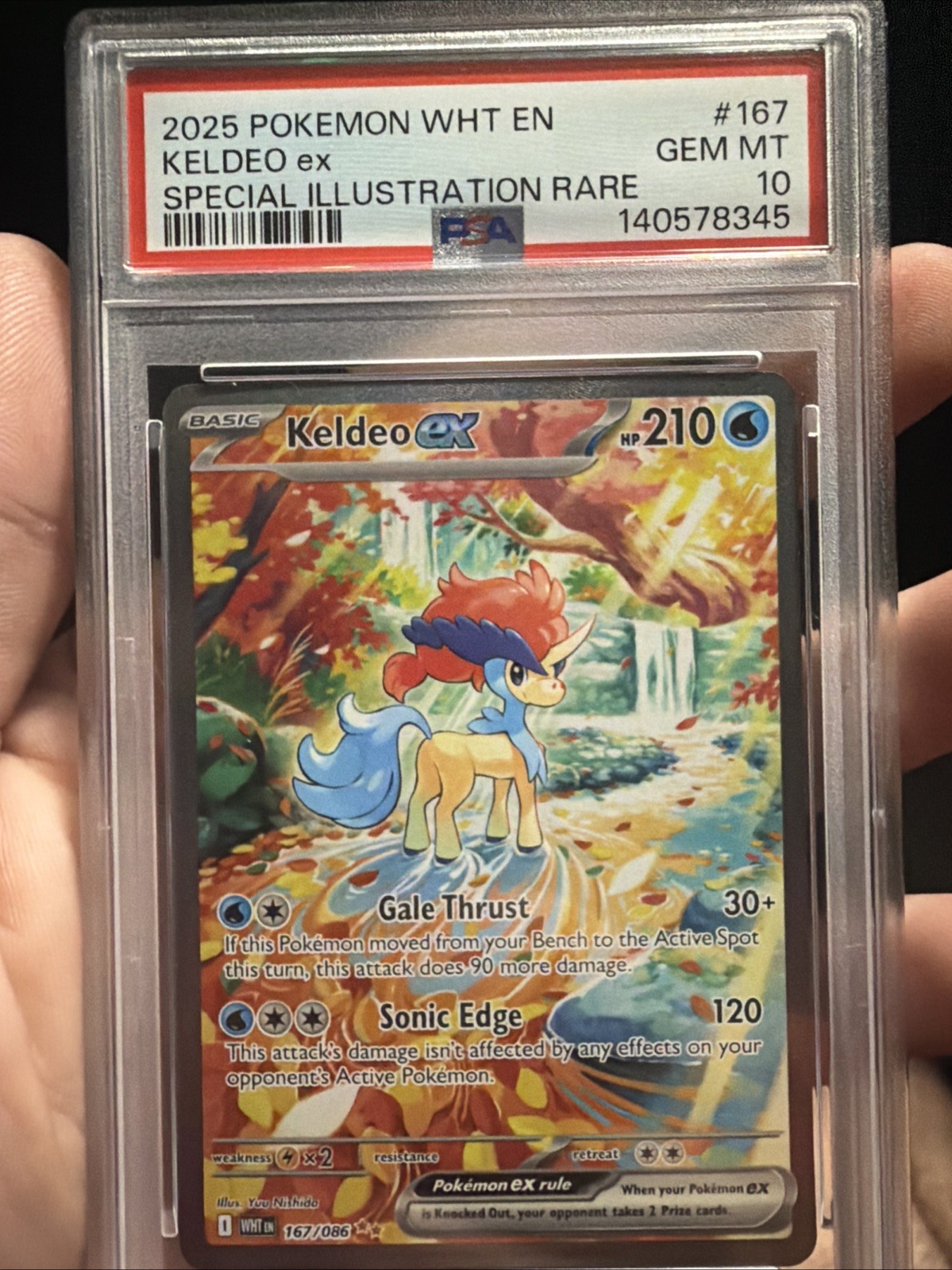 Keldeo EX 167/086 PSA 10 Keldeo EX 167/086 PSA 10
