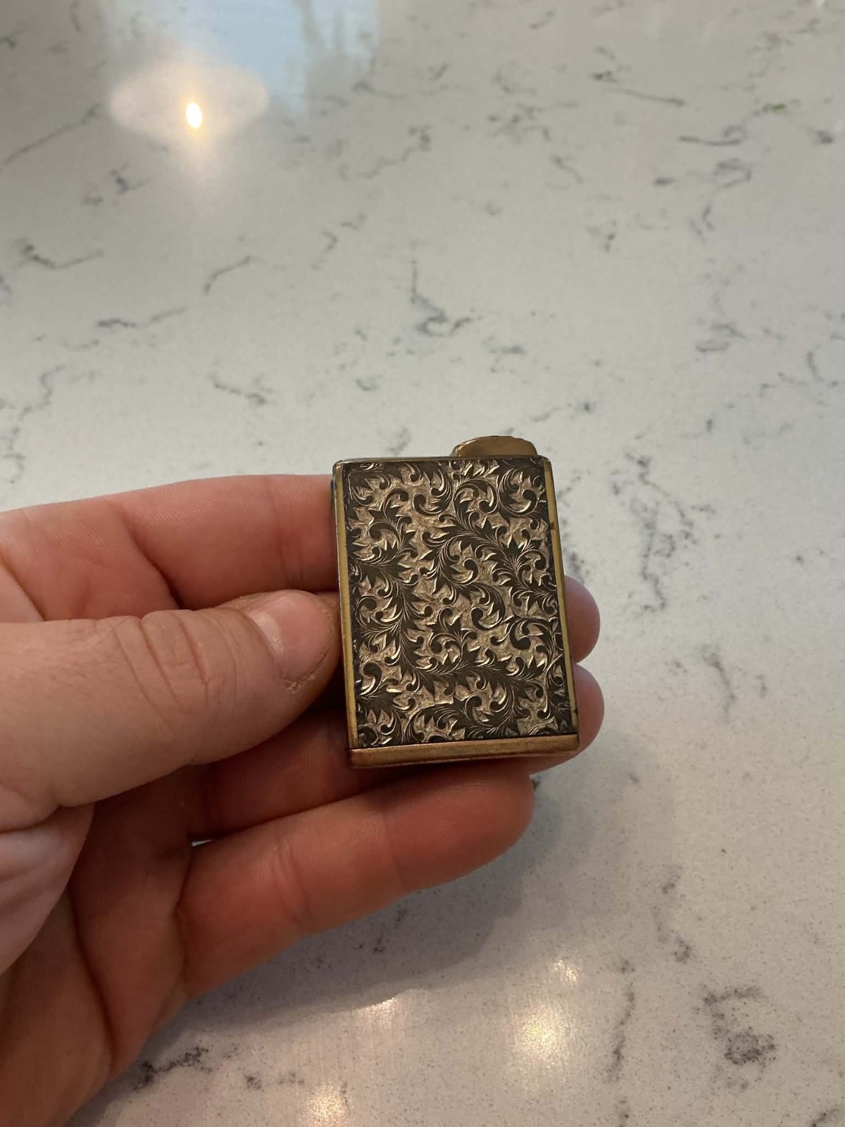 Antique Ornate Lighter-Looking Perfume Atomizer Antique Ornate Lighter-Looking Perfume Atomizer