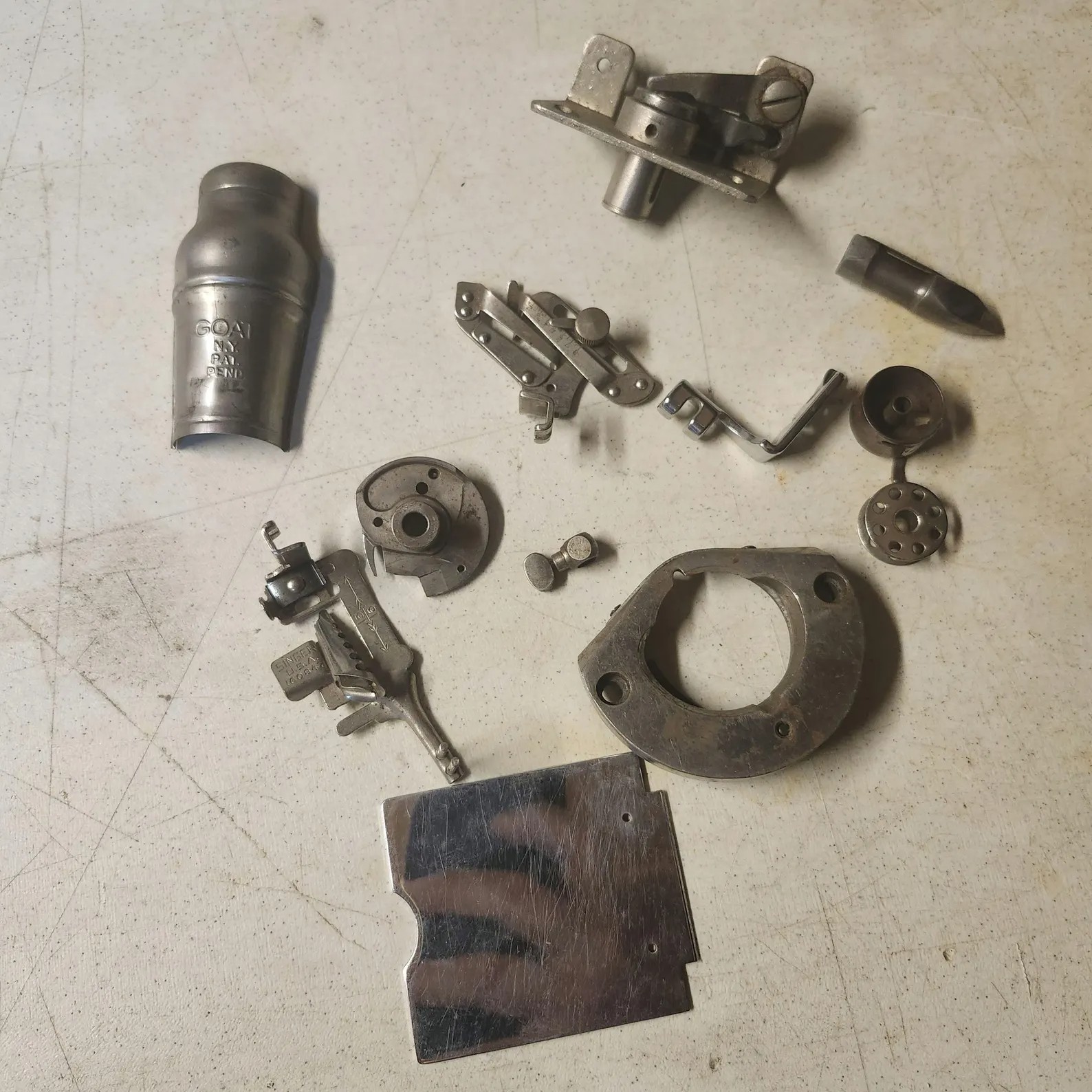 Vintage Singer Sewing Machine Parts Lot – Antique Replacement Parts Assorted
