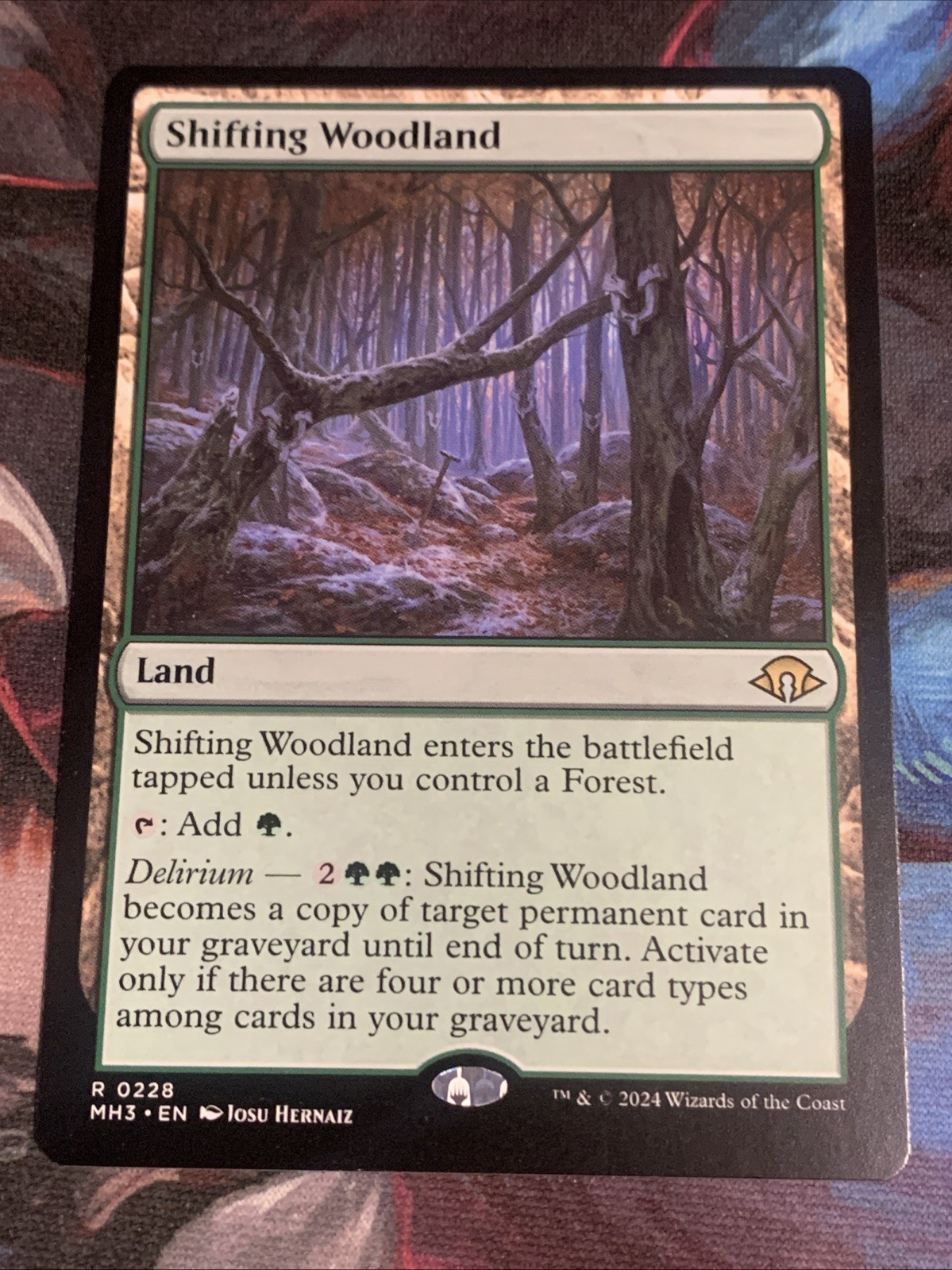 MTG Magic: The Gathering Modern Horizons 3 SHIFTING WOODLAND Rare Land MTG