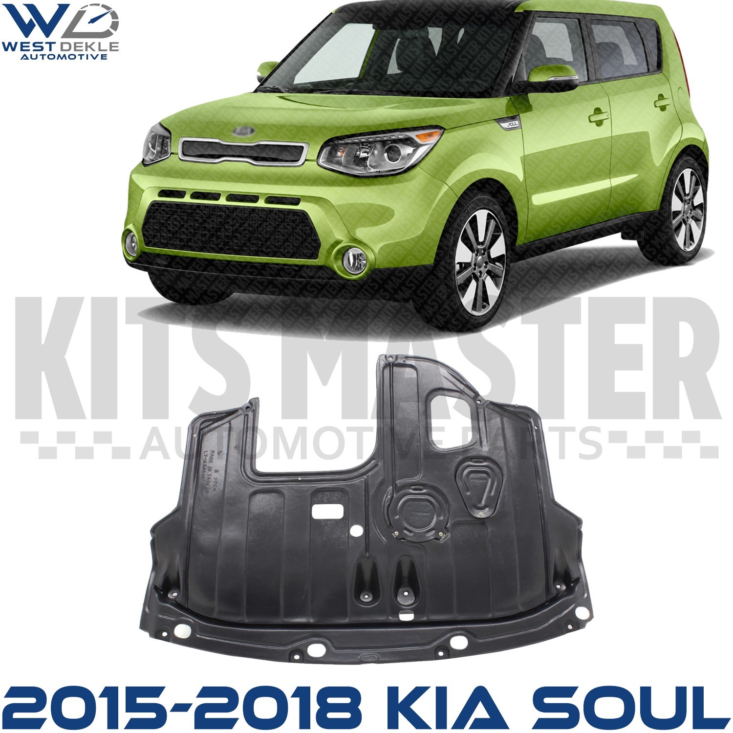 Front Engine Splash Shield For 2015-2018 Kia Soul Lower From 3-1-15 KI1228146