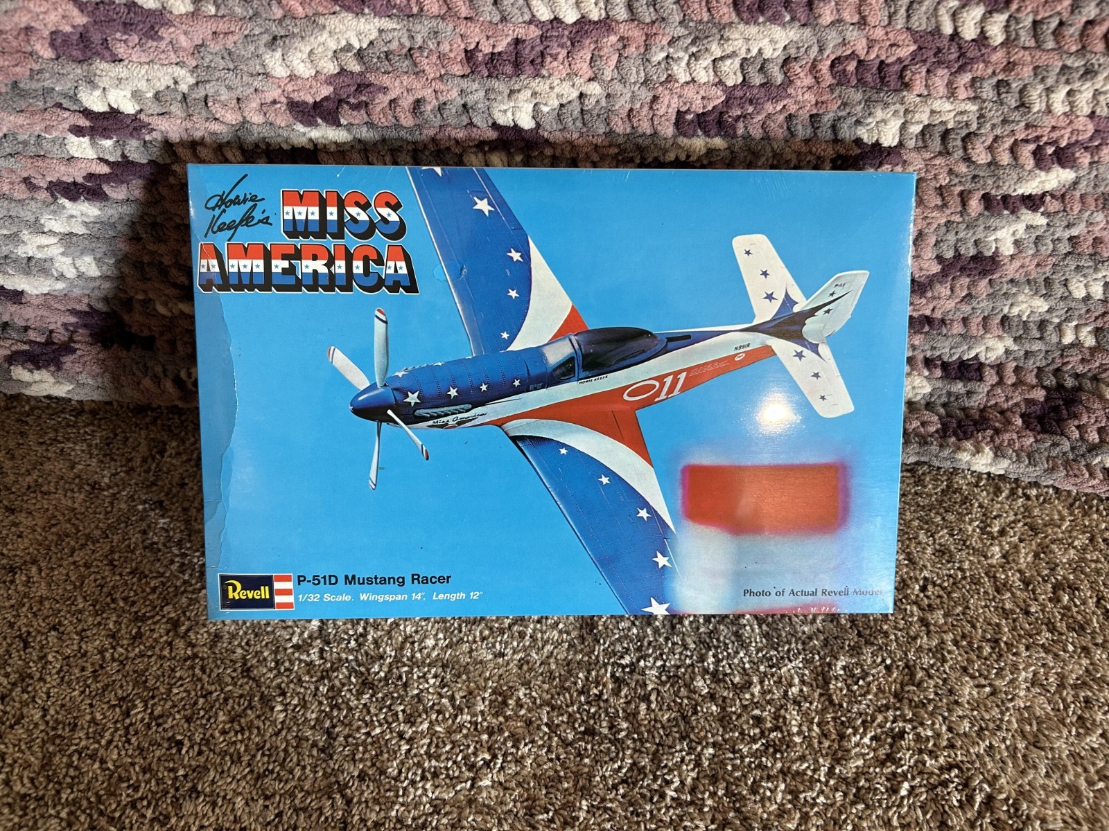 1970\'s Vintage Revell 1:32 Howie Keefe\'s Miss America NIB Factory Sealed P-51D