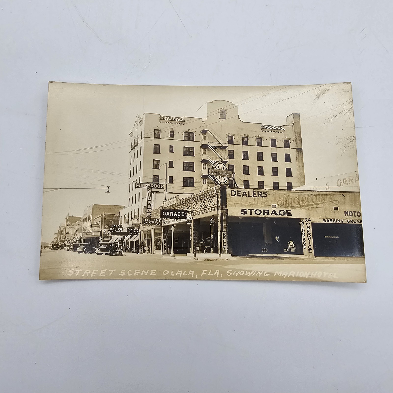 RPPC Ocala Street Scene Studebaker Dealer Hotel Marion RPPC Ocala Street Scene Studebaker Dealer Hotel Marion