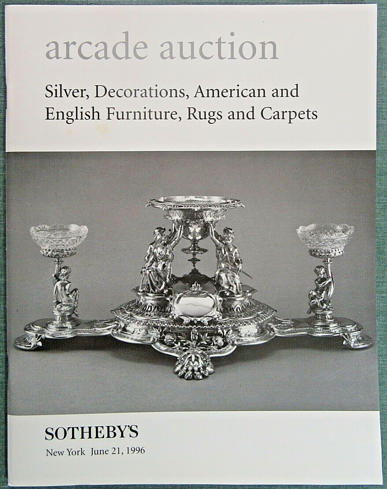 Sotheby's Catalog Silver Decorations American English Furniture Rugs Carpets Art