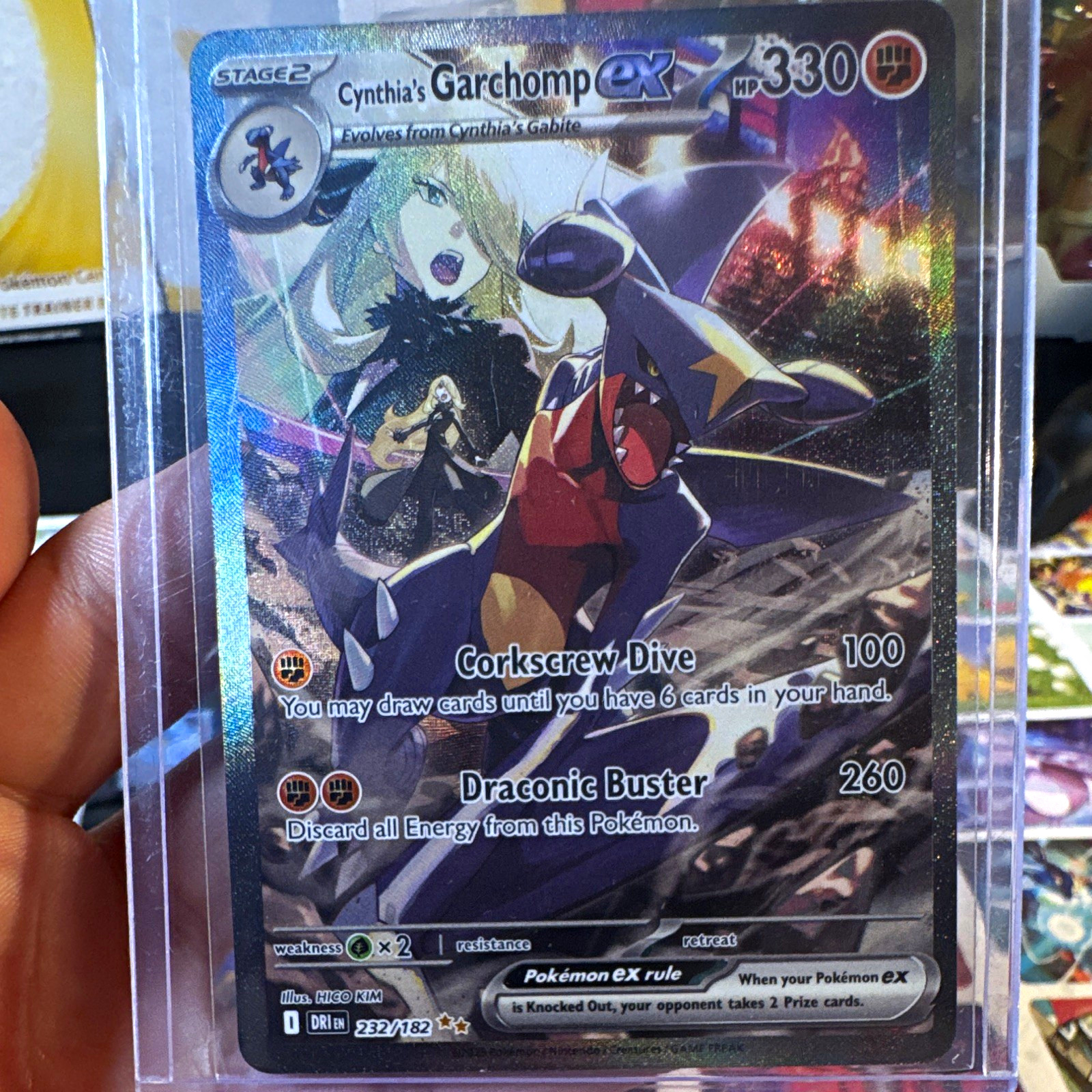 Cynthia's Garchomp ex 232/182 SIR Full Art Holo 330 HP [SV10] (EN) 2025
