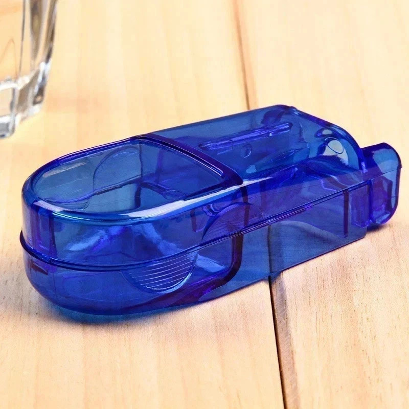 New PILL CUTTER Splitter Half Storage Compartment Box Medicine Tablet Holder New PILL CUTTER Splitter Half Storage Compartment Box Medicine Tablet Holder