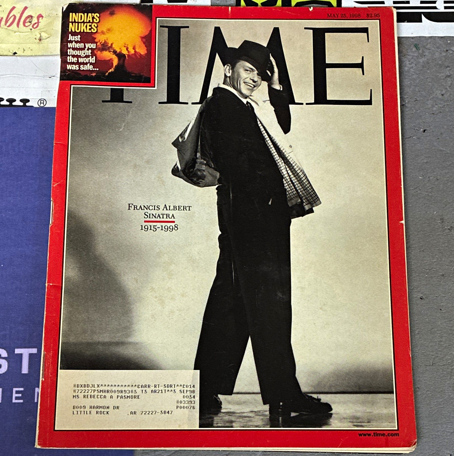 TIME Magazine May 25 1998 Frank Sinatra 1915-1998 Illustrated Cover