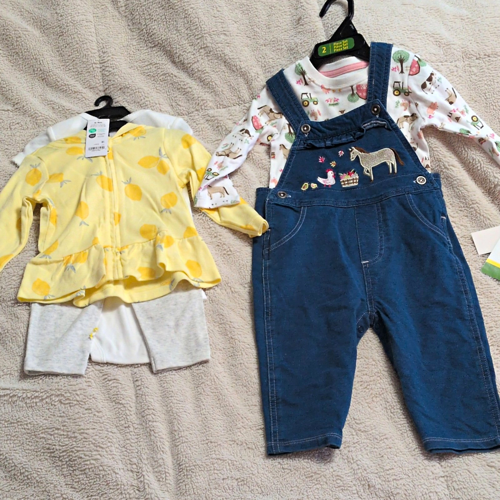 Baby Girl John Deere Set Carters Set, NWT