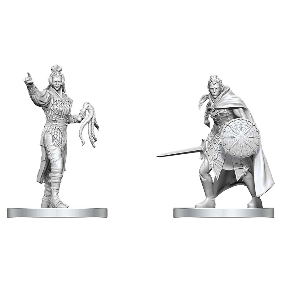 Dungeons & Dragons: Miniatures: Drow Elite Warrior & Drow Priestess of Lolth Dungeons & Dragons: Miniatures: Drow Elite Warrior & Drow Priestess of Lolth