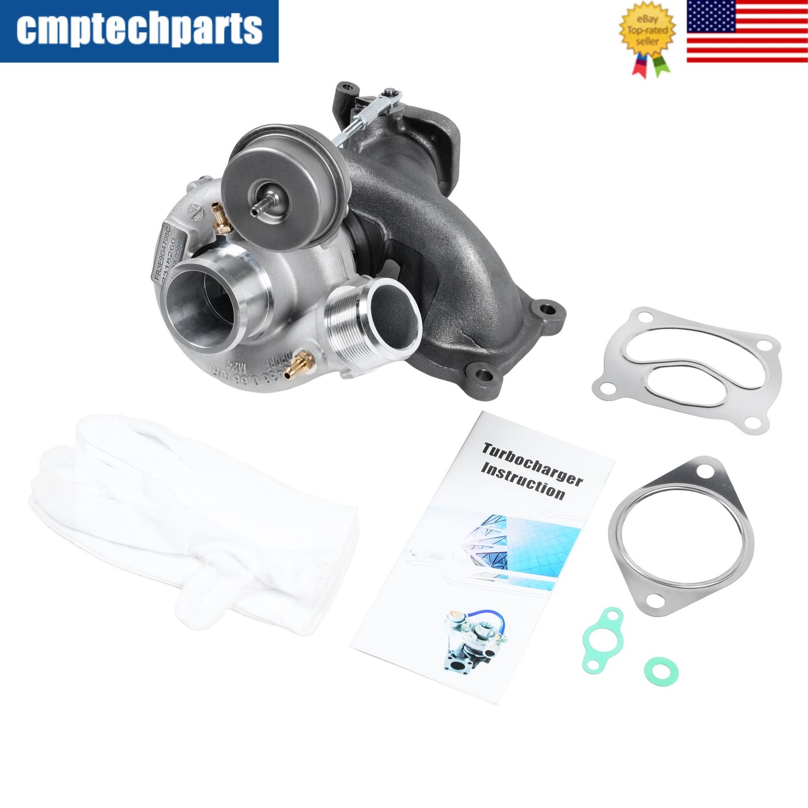 Turbocharger for 2.3L Ford Mustang Ecoboost 2015-2021 450HP upgrade w Supporting