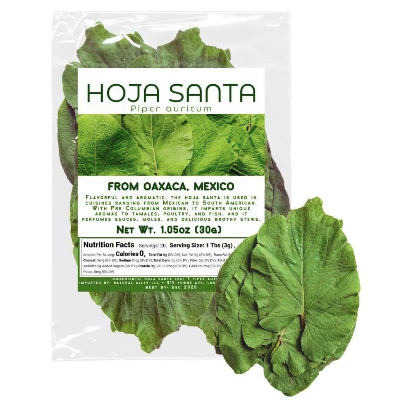Whole Premium Dried Hierba Santa Leaves 25+ Leave Hoja De Hierba Santa Entera