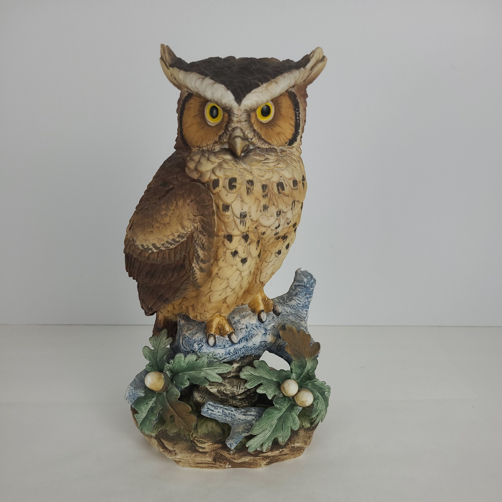 Vintage Lefton China Hand Painted Porcelain Owl Figurine 10\