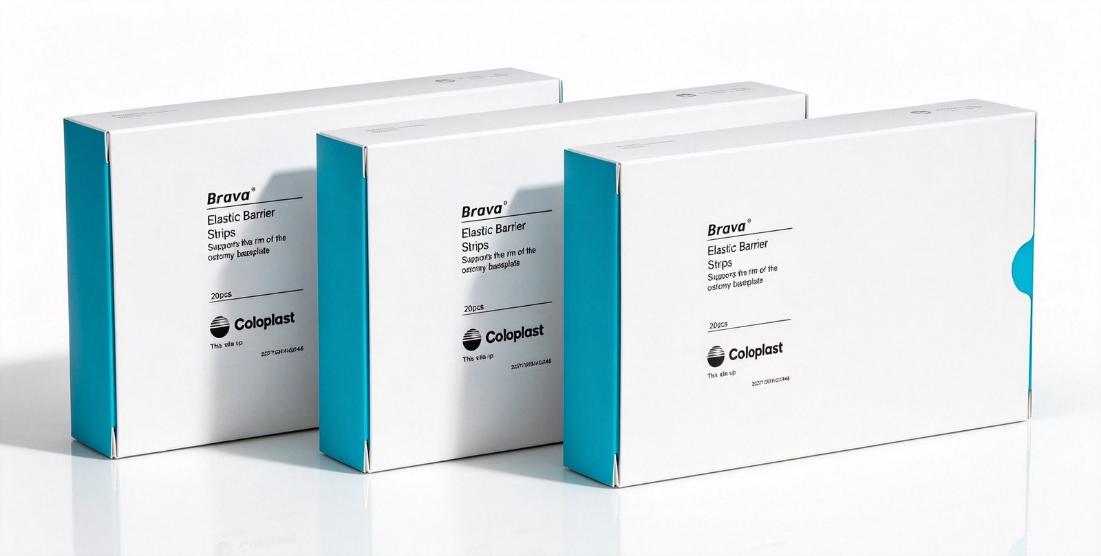 3 Boxes Coloplast Brava Elastic Barrier Strips 120700 (20 per box)