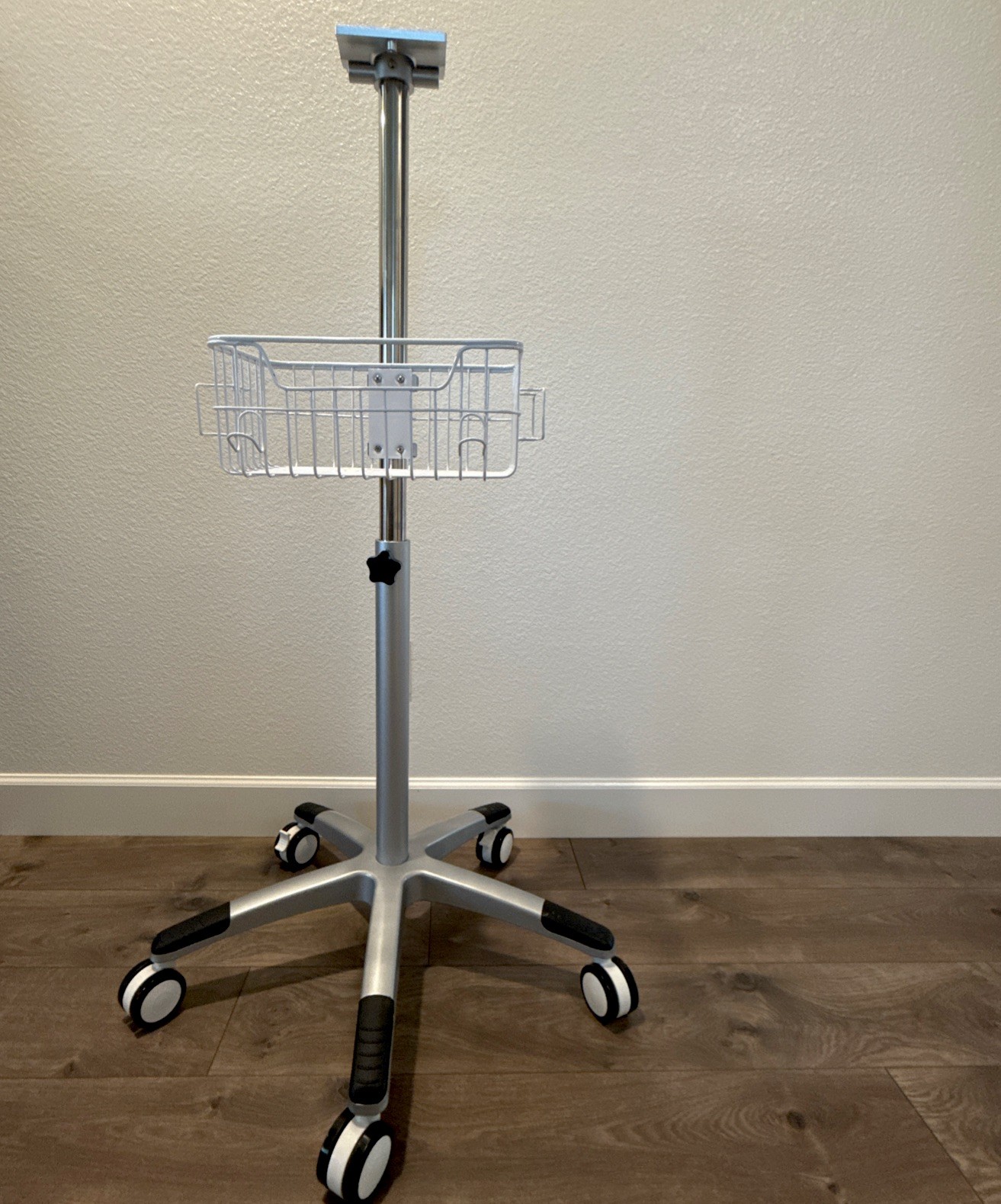 Rolling Stand for Patient Monitor Cart with Basket Rolling Stand for Patient Monitor Cart with Basket