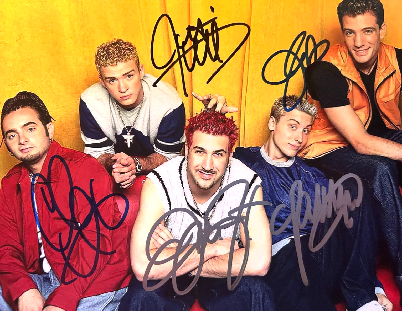 NSYNC Full Band Signed 8x10