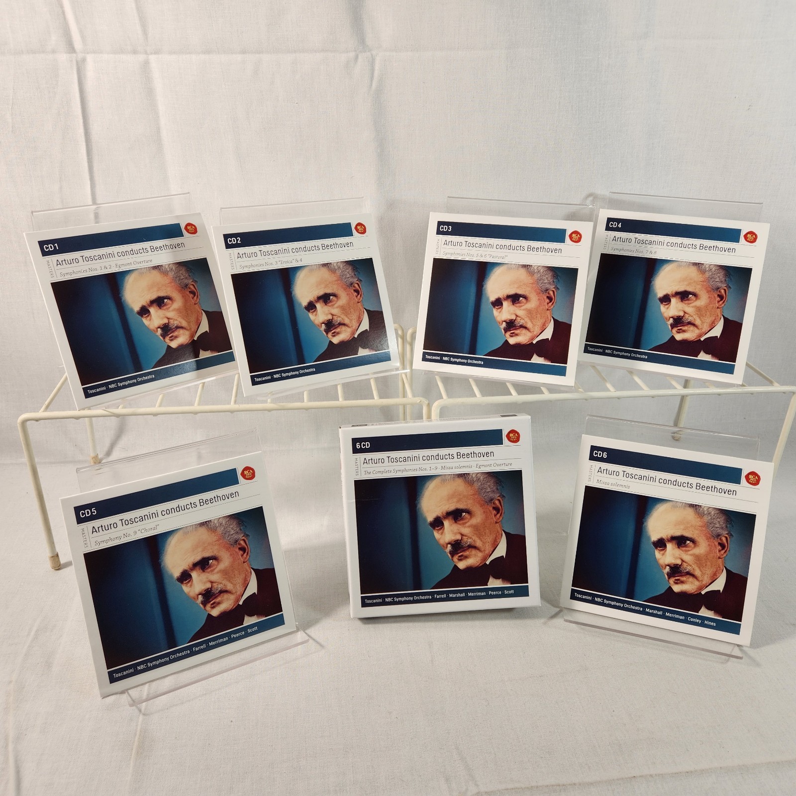 Toscanini Conducts Beethoven Complete Symph Nos 1-9 (6 CD Box Set) NM 