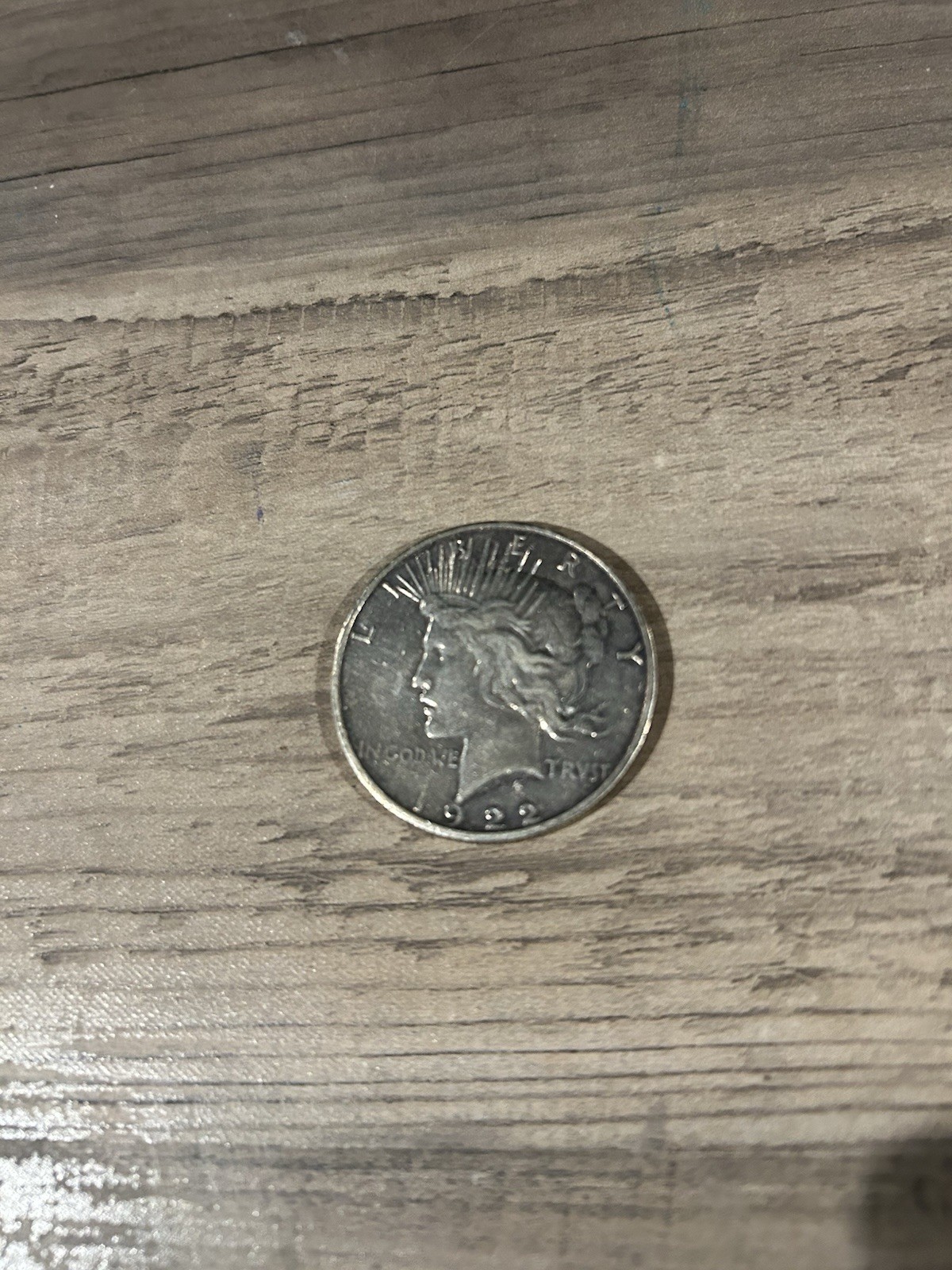 1922 Liberty Peace One Dollar Silver Coin. Actual coin shown in pictures. 1922 Liberty Peace One Dollar Silver Coin. Actual coin shown in pictures.