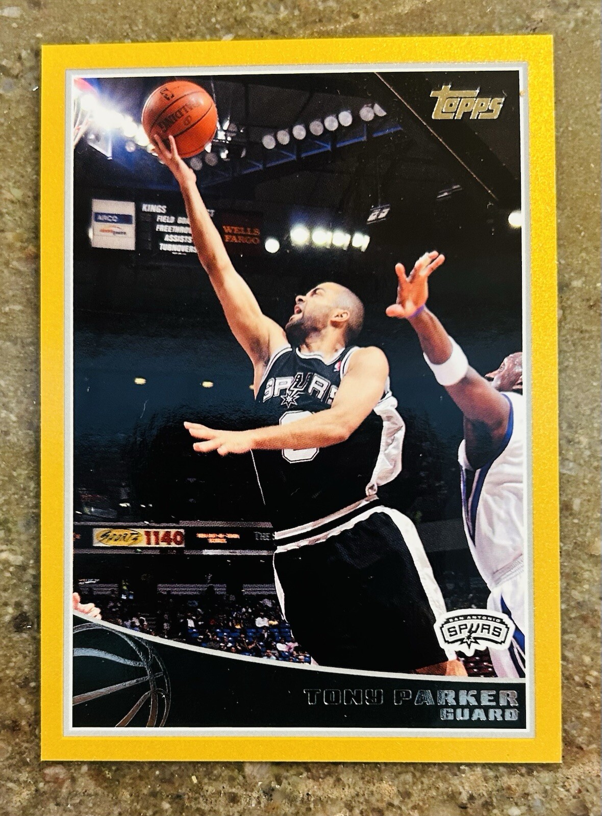 2009-10 Topps Tony Parker GOLD Parallel #/2009 San Antonio Spurs France wewe